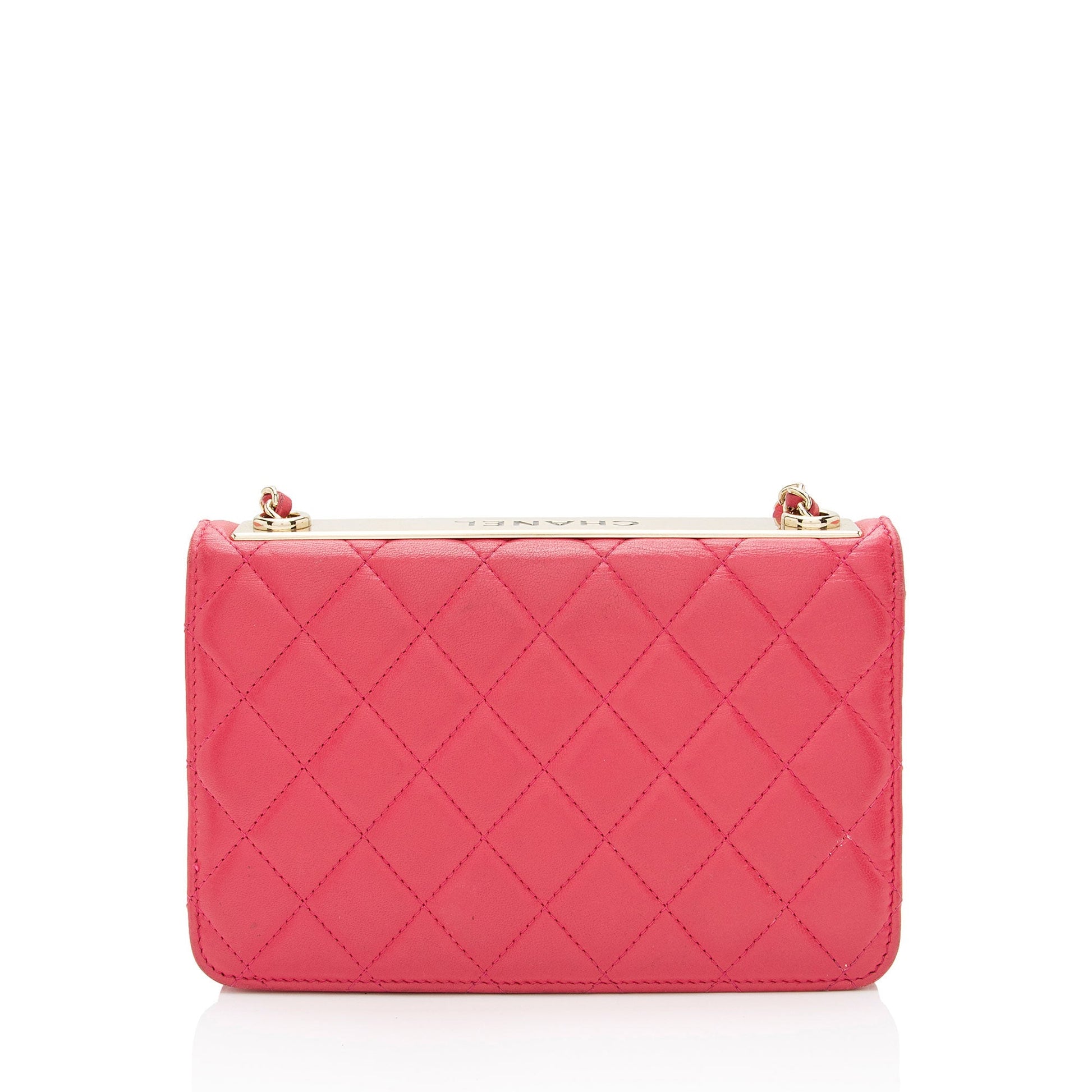 Chanel Lambskin Trendy CC on SHF-dDZd8C Wallet Case