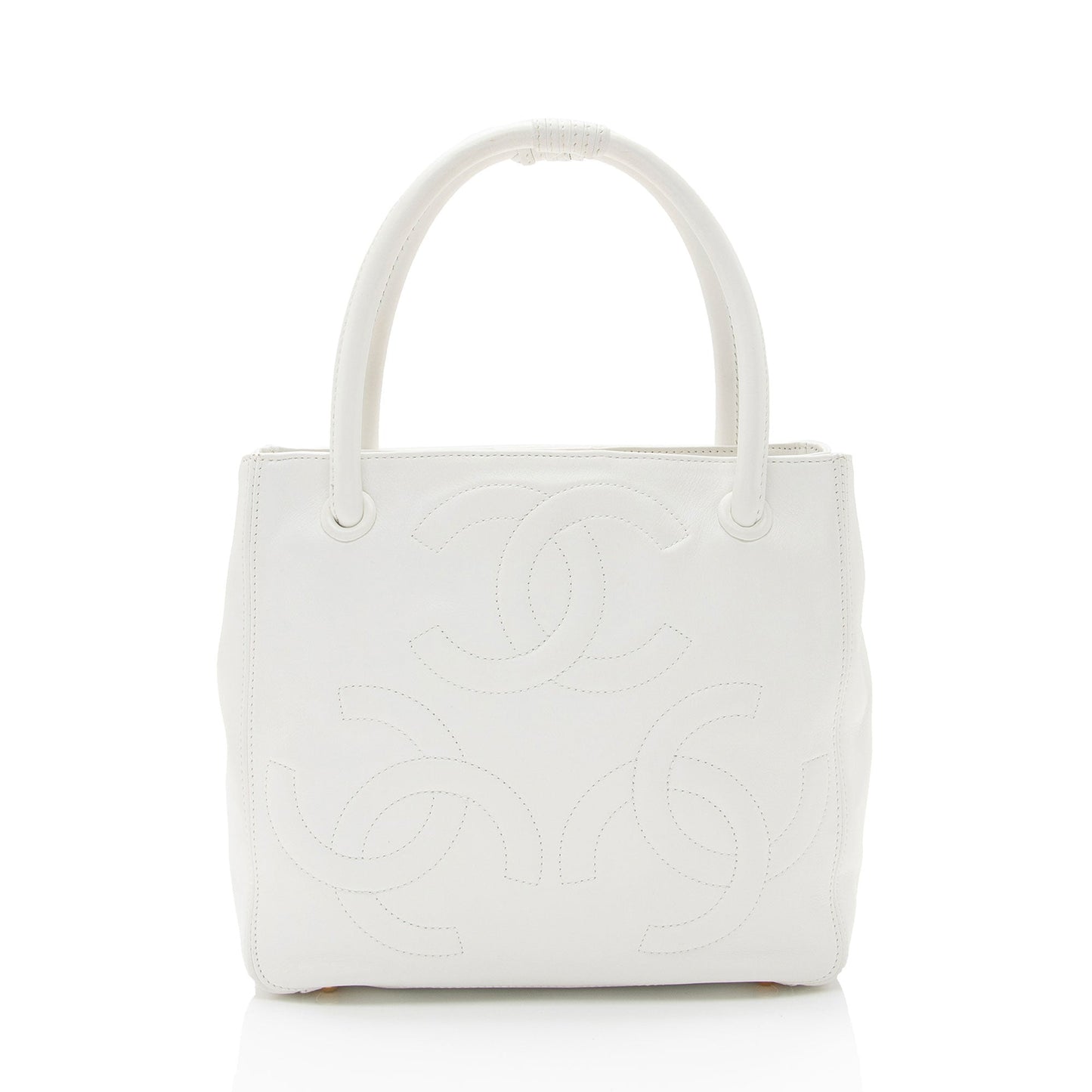 Chanel Lambskin Triple CC SHF-roydAT Small Tote Bag