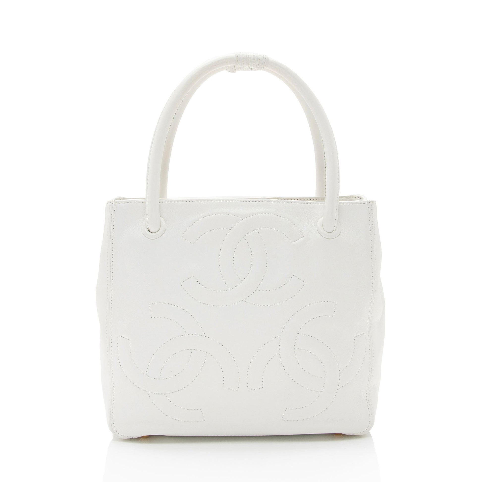 Chanel Lambskin Triple CC SHF-roydAT Small Tote Bag