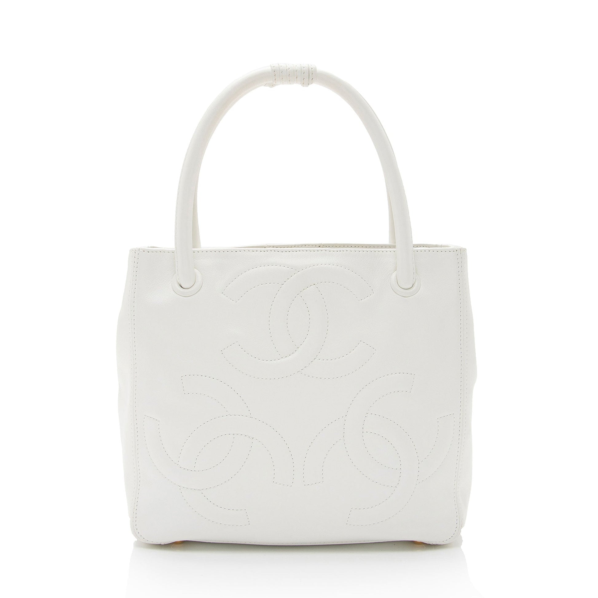 Chanel Lambskin Triple CC SHF-roydAT Small Tote Bag