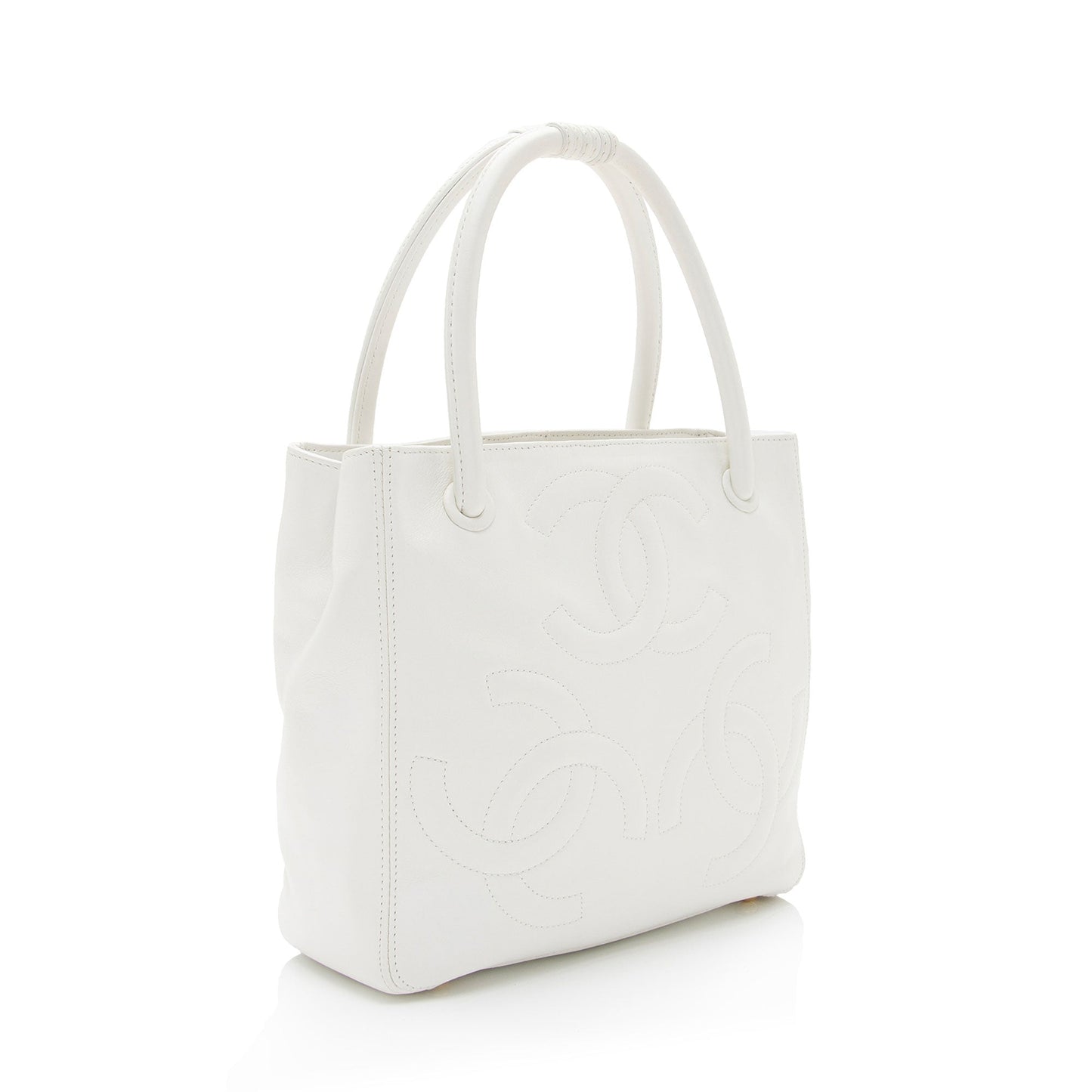 Chanel Lambskin Triple CC SHF-roydAT Small Tote Bag
