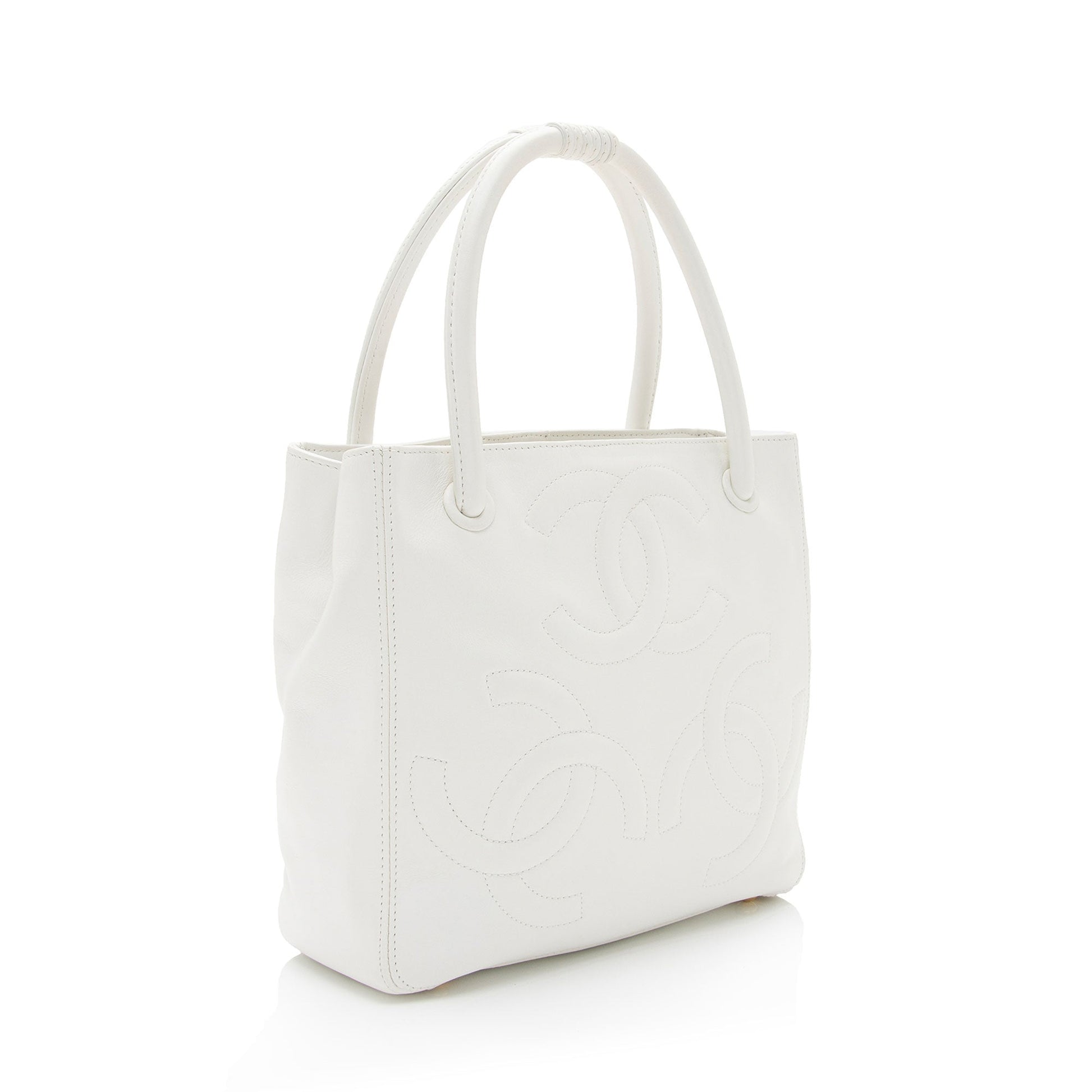 Chanel Lambskin Triple CC SHF-roydAT Small Tote Bag