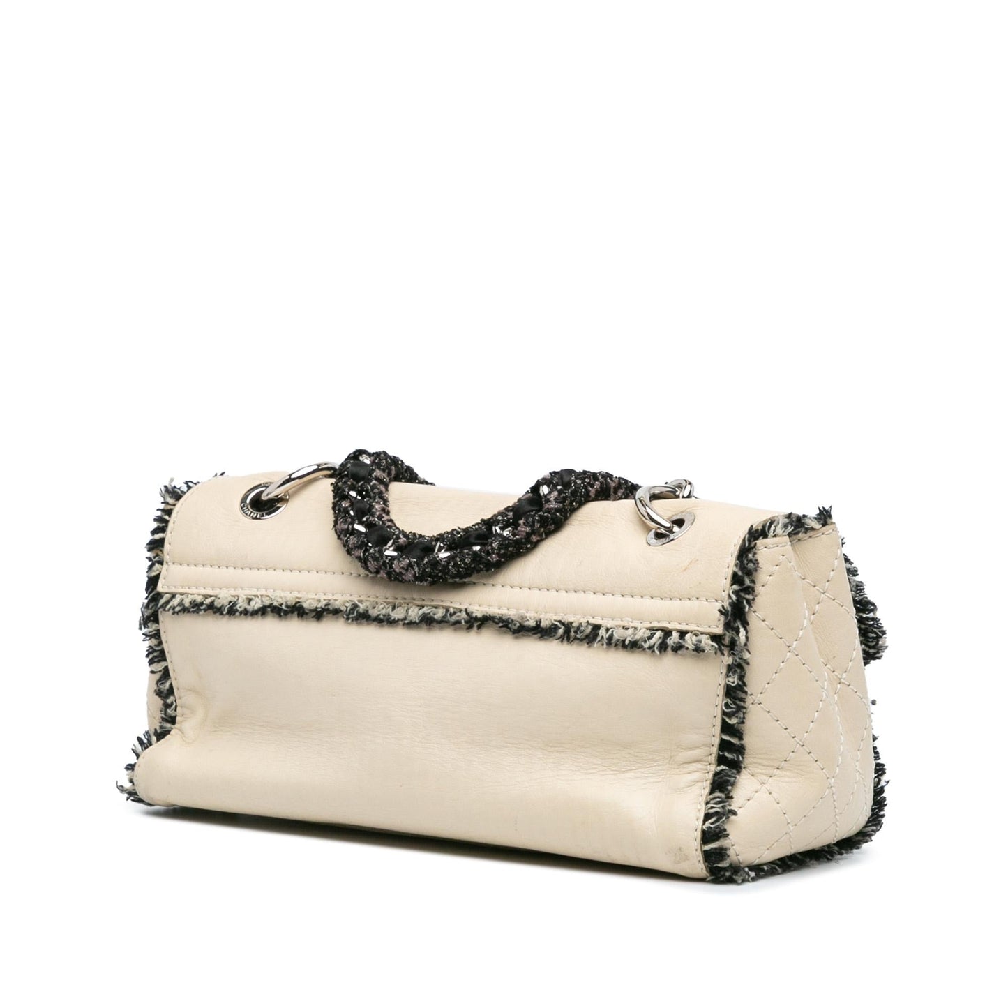 Chanel Lambskin Tweedy Flap Handbag