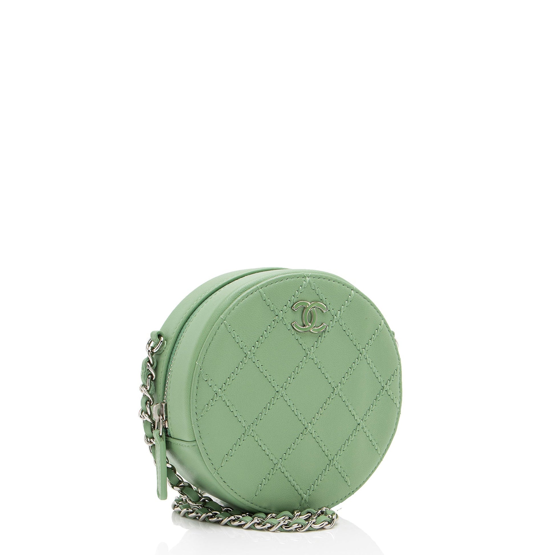 Chanel Lambskin Ultimate Stitch Round Clutch with Chain (SHF-CwiD7y)