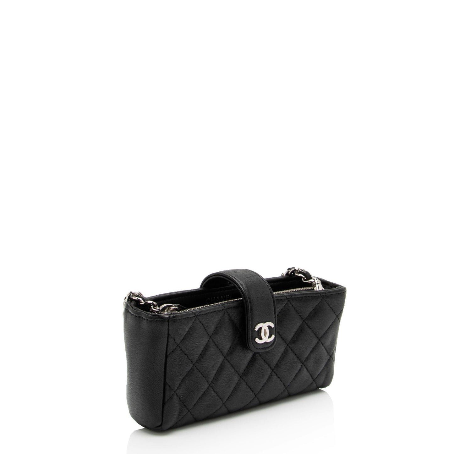 Chanel Lambskin Valentine Charms Phone Holder Key Chain