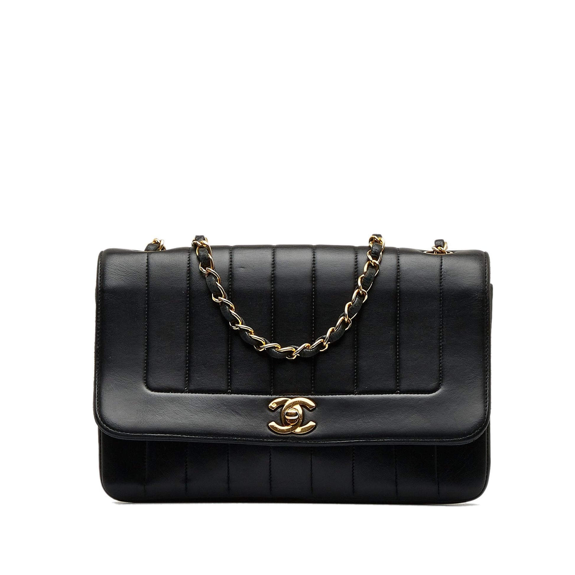 Chanel Lambskin Vertical Border Flap SHG-yQHgIP Handbag