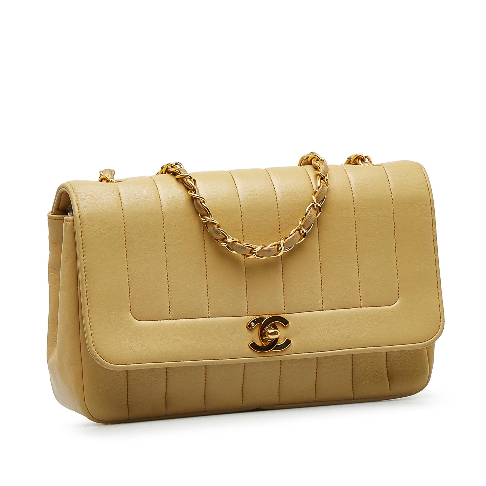 Chanel Lambskin Vertical Border Flap SHG-oryF3k Handbag