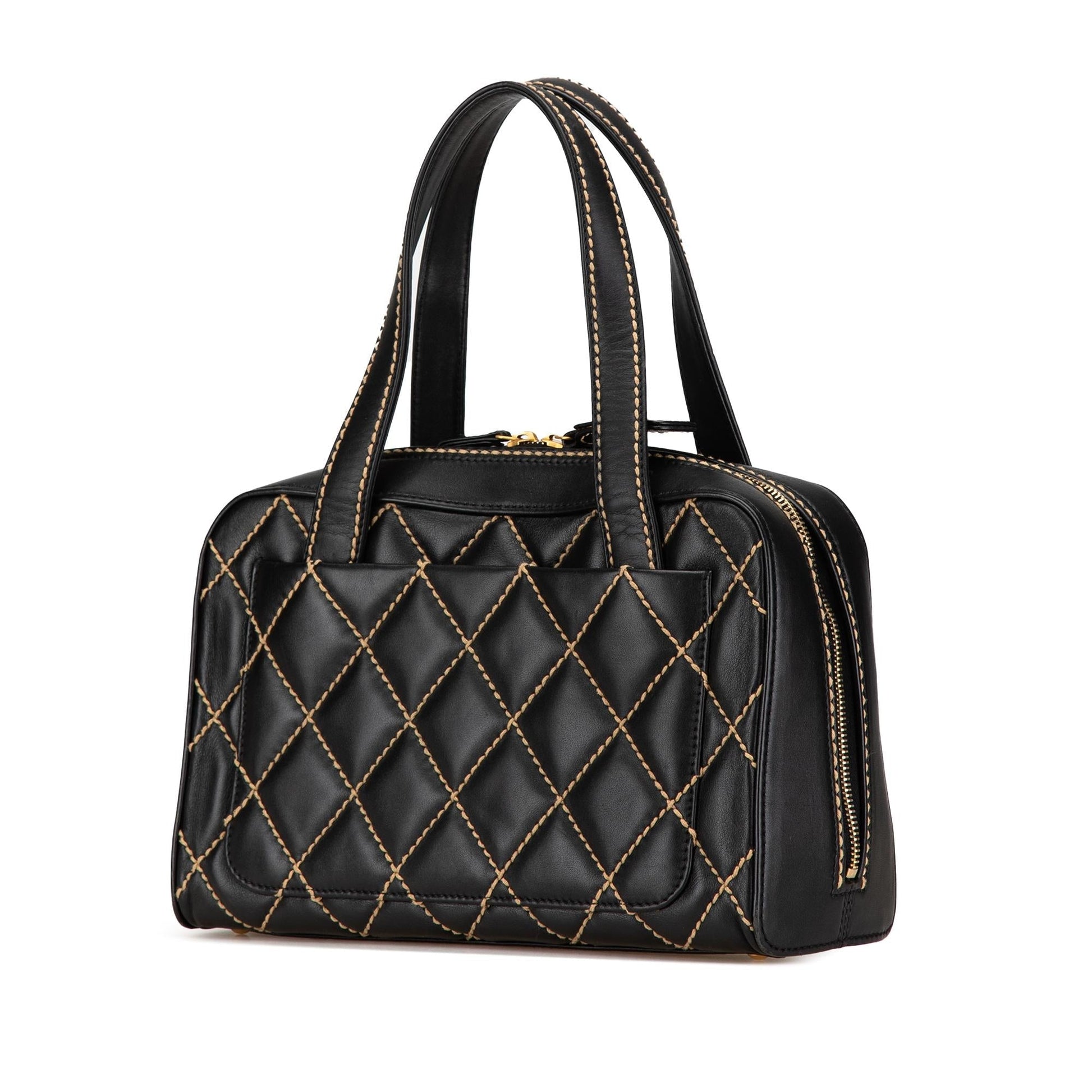 Chanel Lambskin Wild Stitch SHG-xmx7gP Handbag