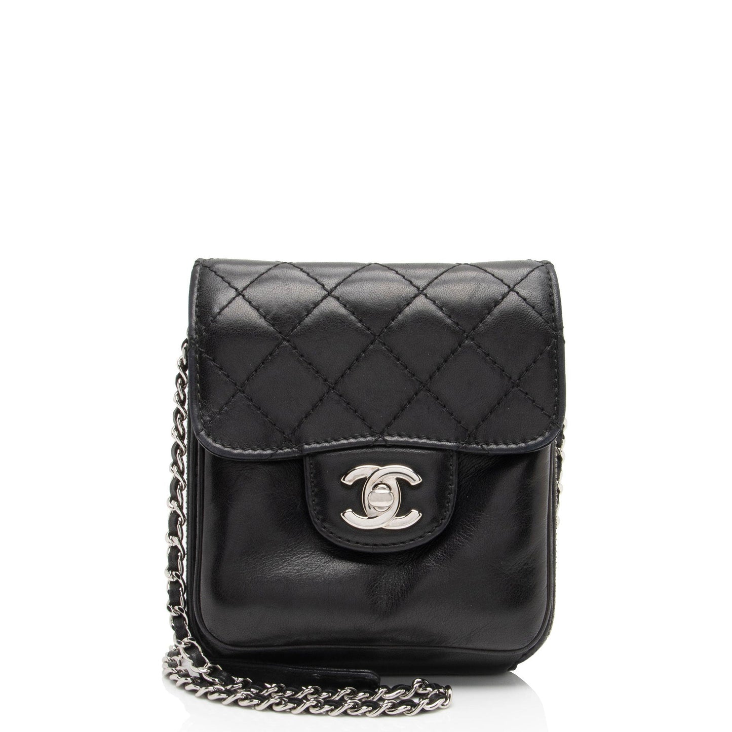 Chanel Lambskin Zip Around on SHF-fNb1ru Wallet Case
