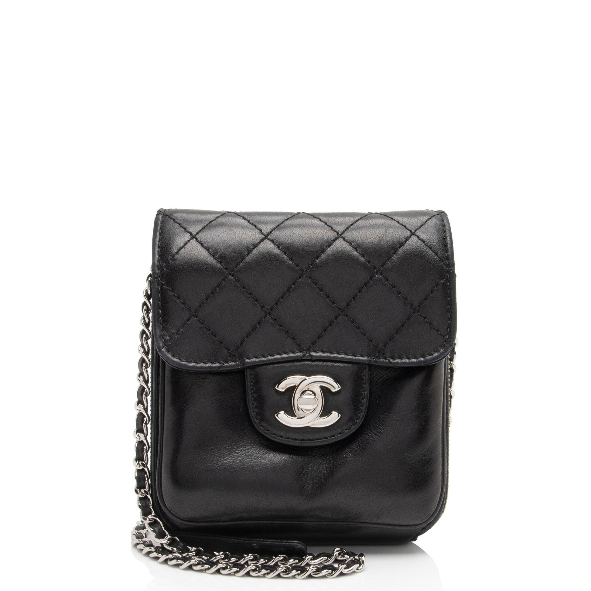 Chanel Lambskin Zip Around on SHF-fNb1ru Wallet Case