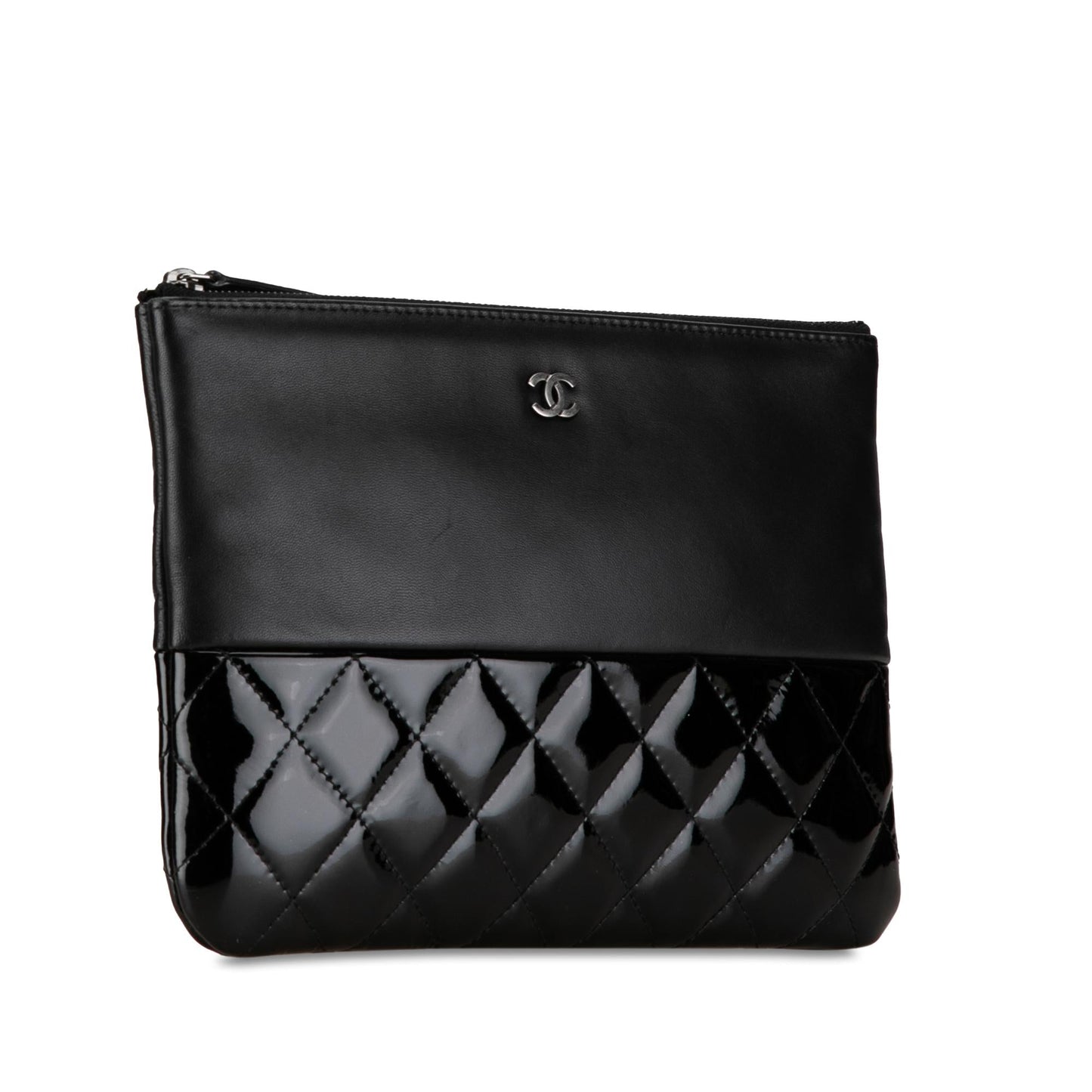Chanel Lambskin Quilted Patent O SHG-nuBGKM Clutch Bag