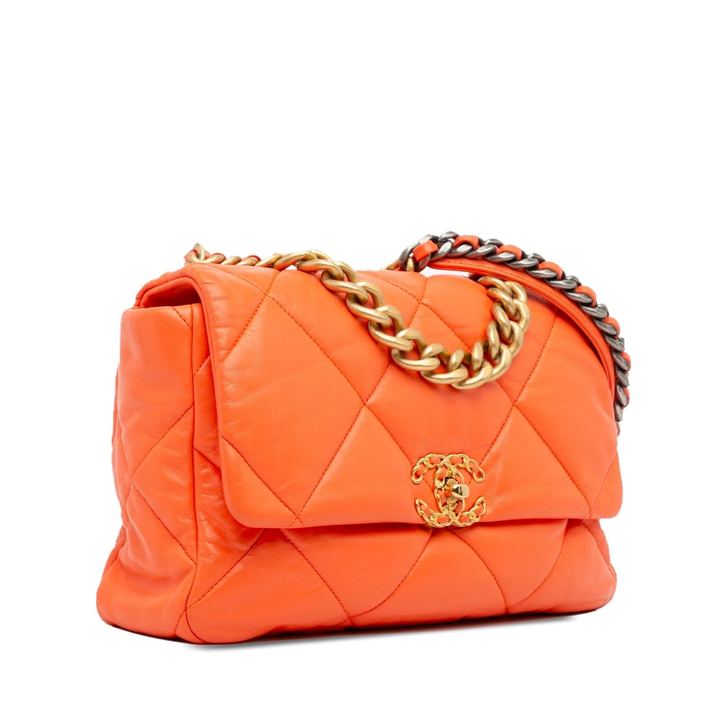 Chanel 19 Lambskin Flap Handbag Flap 3