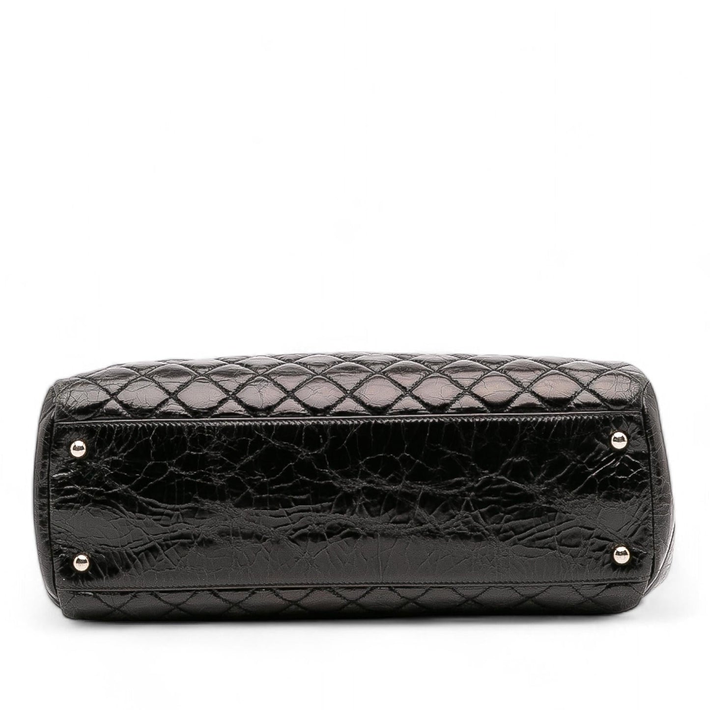 Chanel Aged Calfskin Just Mademoiselle Bowling Handbag 3