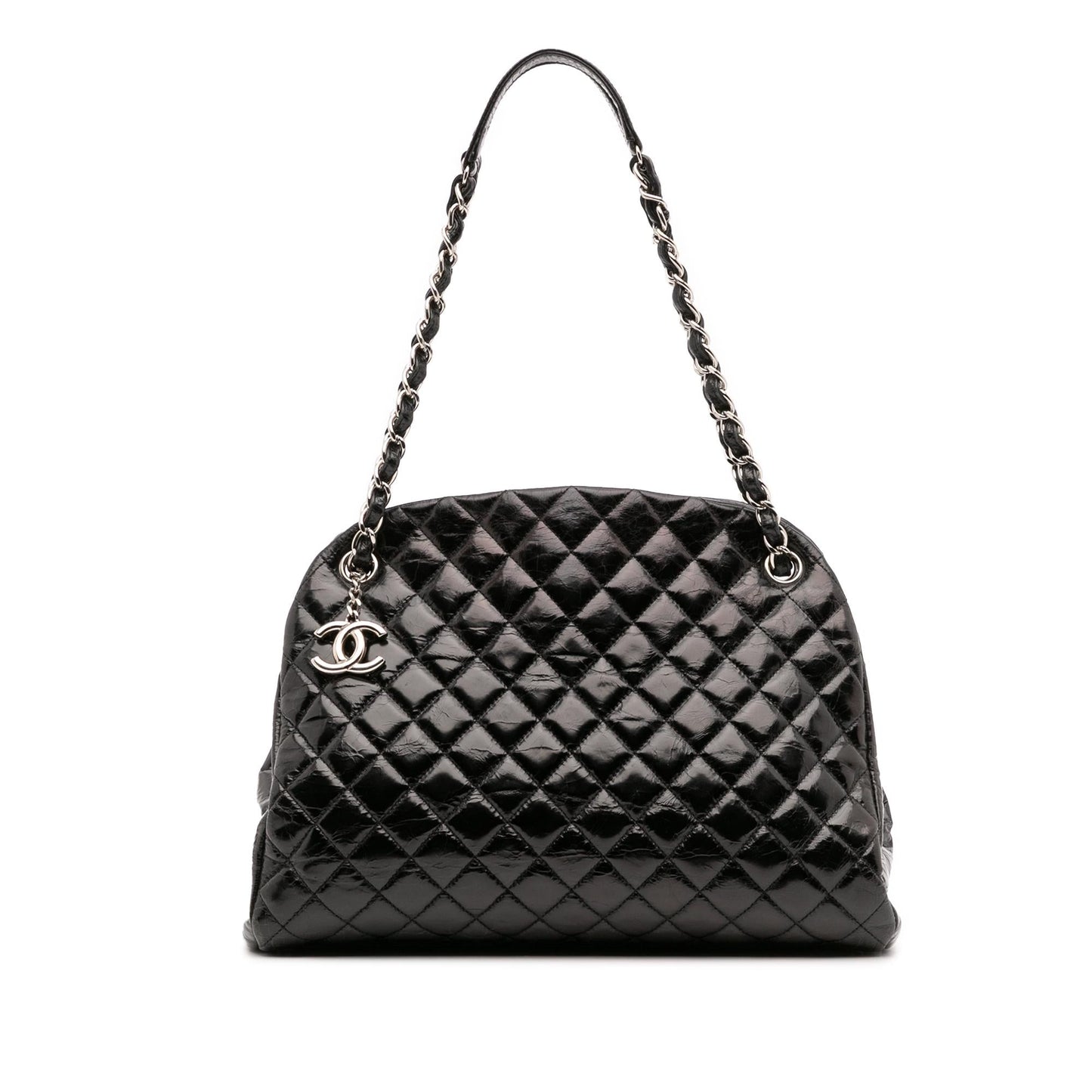 Chanel Aged Calfskin Just Mademoiselle Bowling Handbag 3