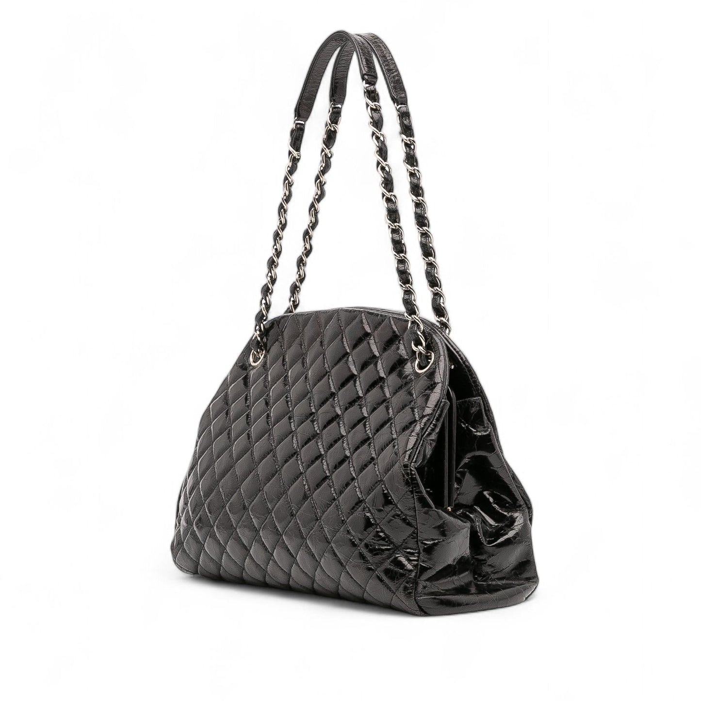 Chanel Aged Calfskin Just Mademoiselle Bowling Handbag 3