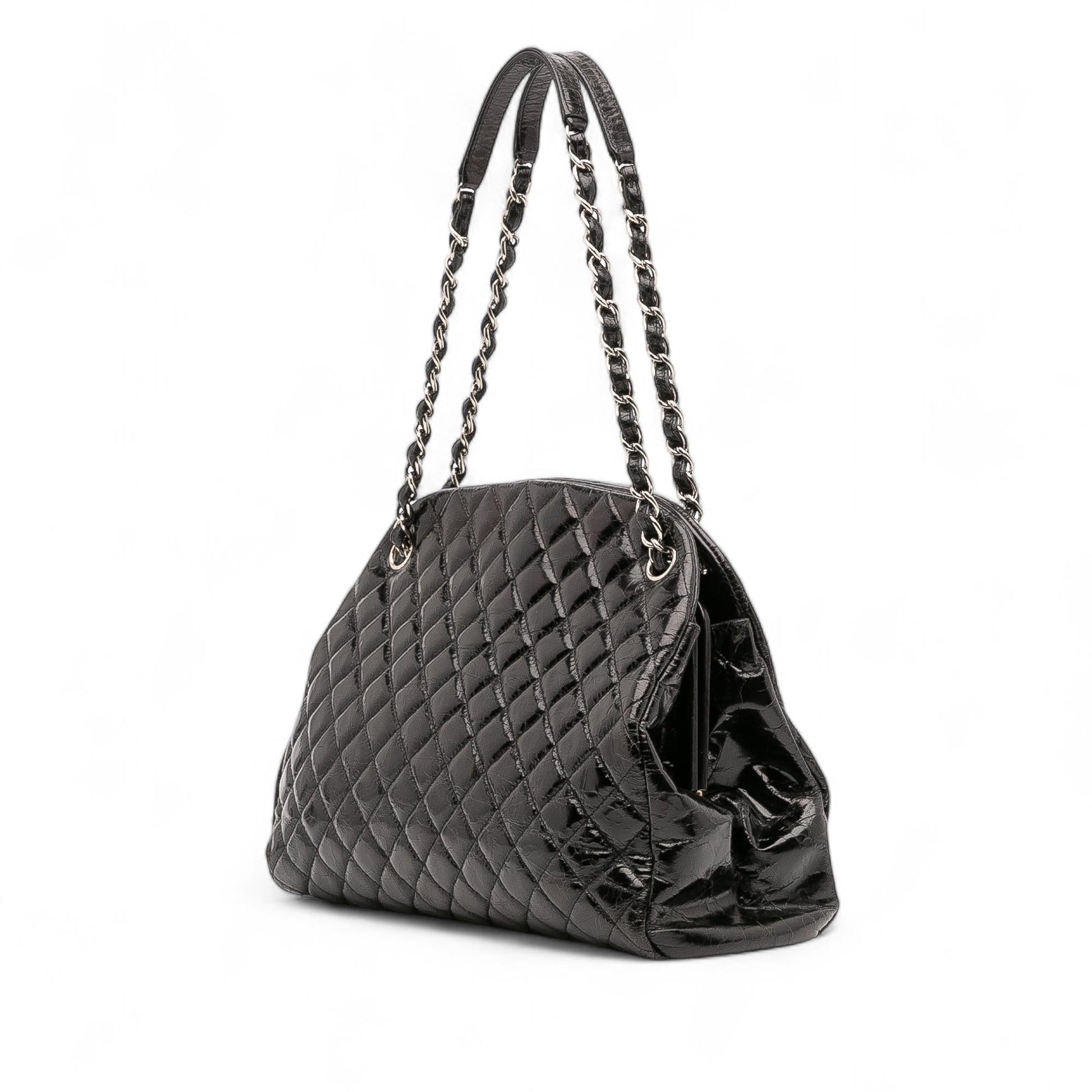 Chanel Aged Calfskin Just Mademoiselle Bowling Handbag 3