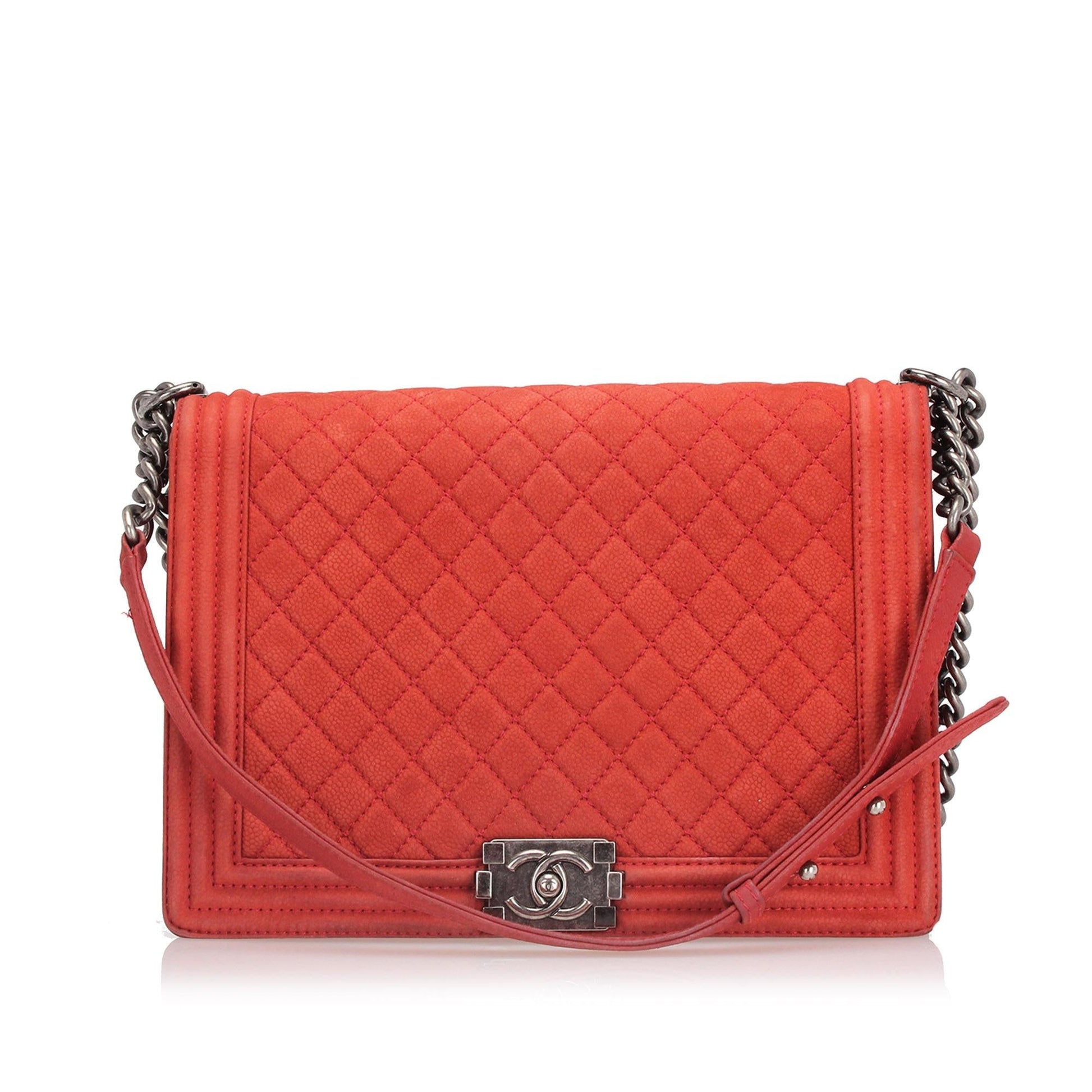 Chanel Boy Lambskin Flap SHG Leather Shoulder Bag Bag Shg