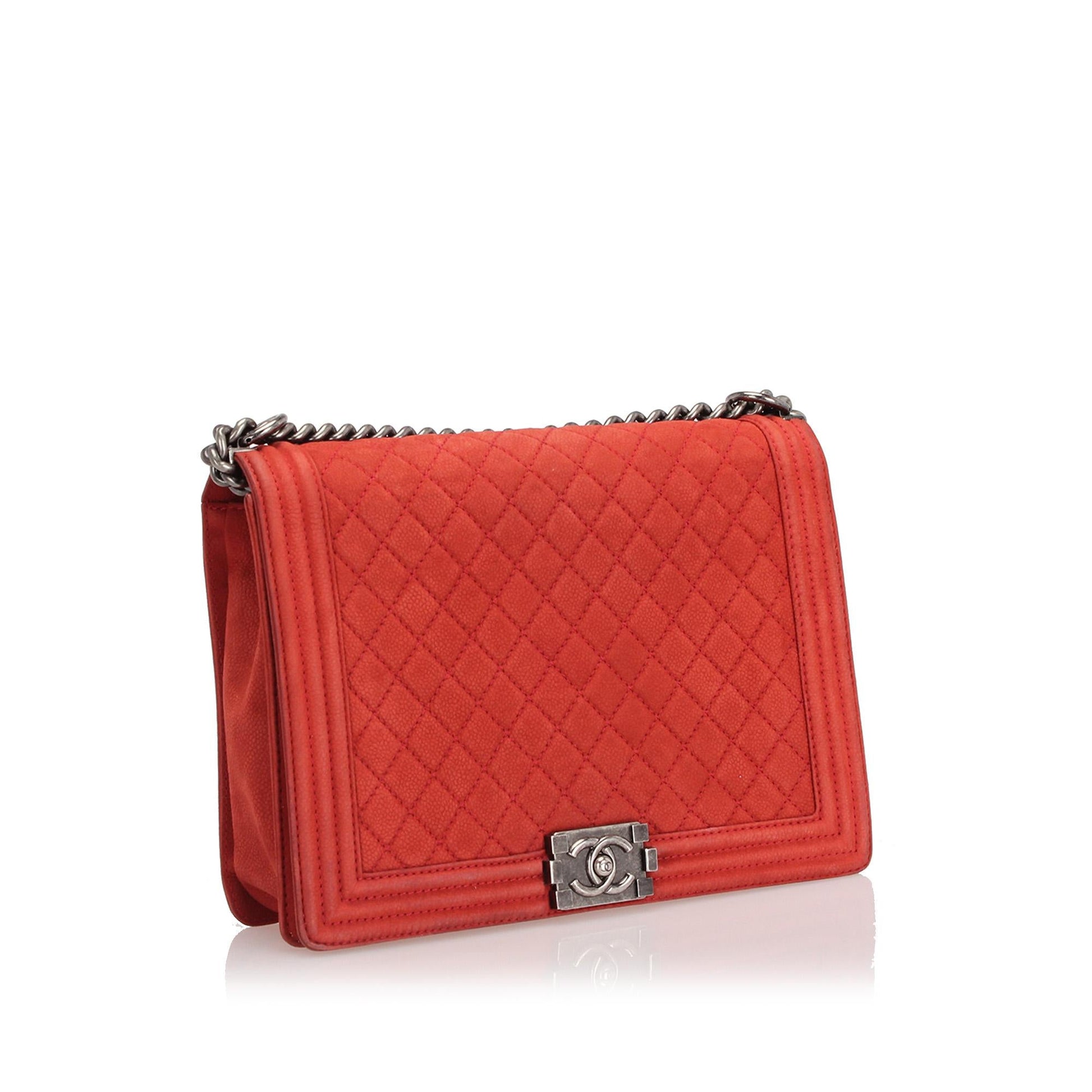 Chanel Boy Lambskin Flap SHG Leather Shoulder Bag Bag Shg