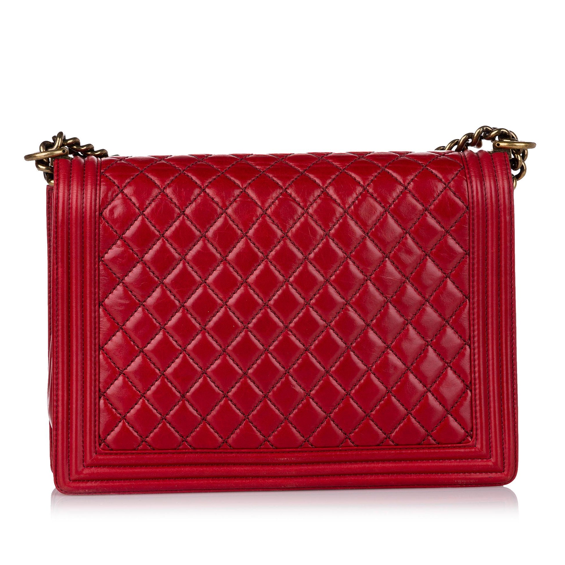 Chanel Boy Lambskin Flap SHG Leather Shoulder Bag 3