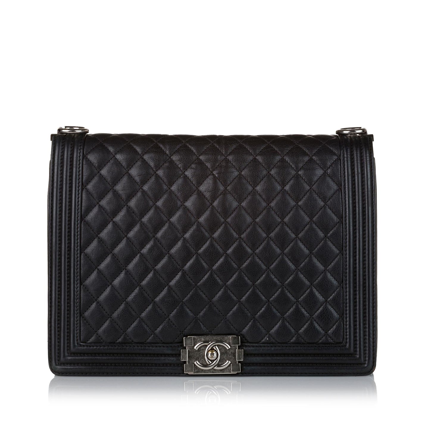 Chanel Boy Lambskin Flap SHG Leather Shoulder Bag 4