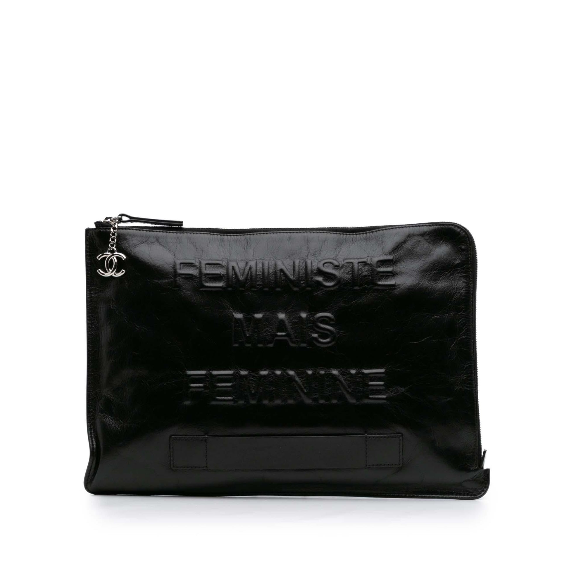 Chanel Calfskin Feministe Maize Feminine Mini Bag