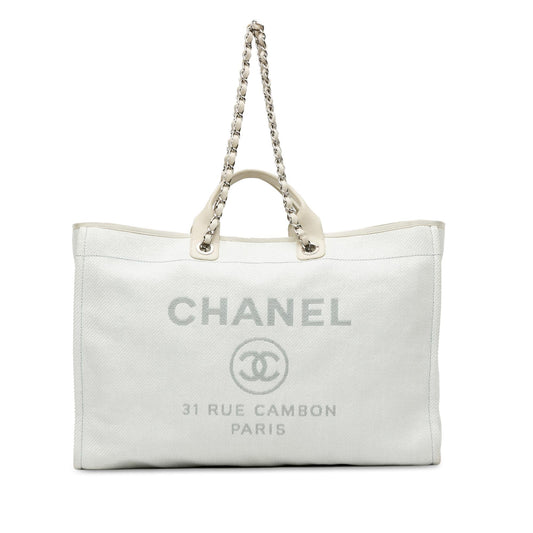 Chanel Deauville SHG-bO4Jvd Canvas Tote Bag