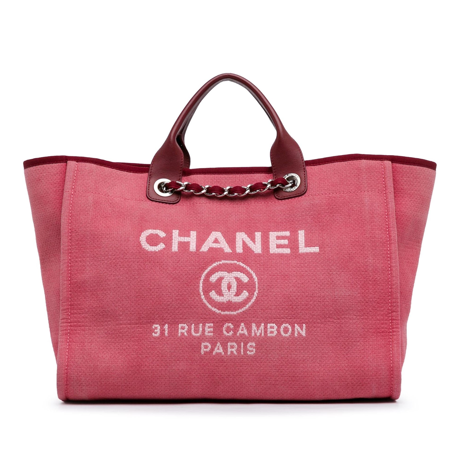 Chanel Deauville SHG-pTGQWm Canvas Tote Bag