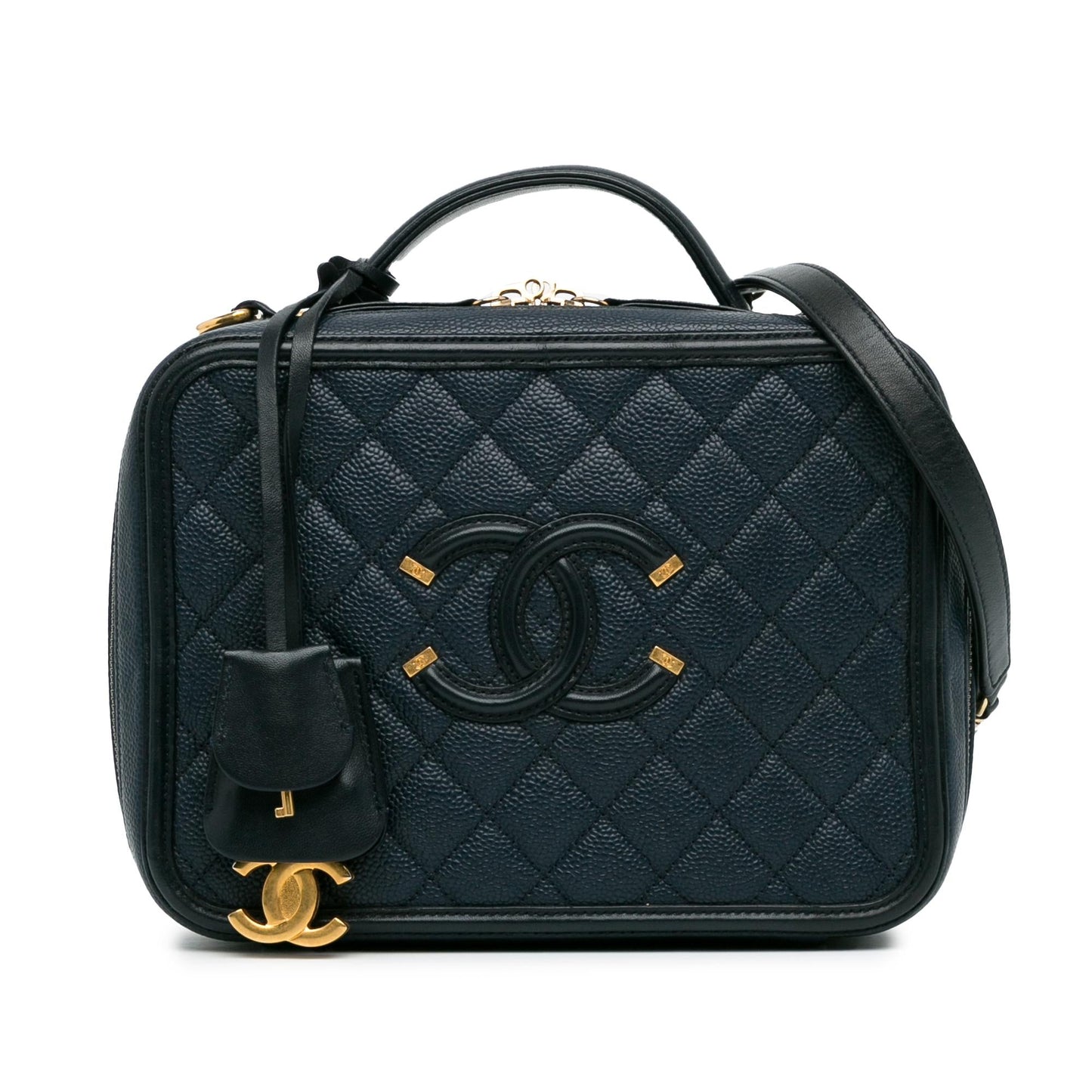 Chanel Caviar CC Filigree Vanity SHG-JUihwi Handbag