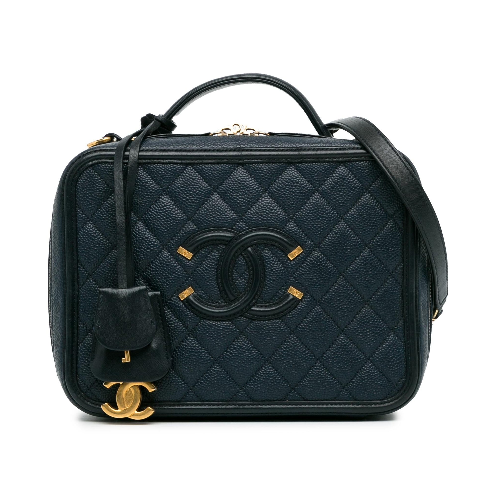 Chanel Caviar CC Filigree Vanity SHG-JUihwi Handbag