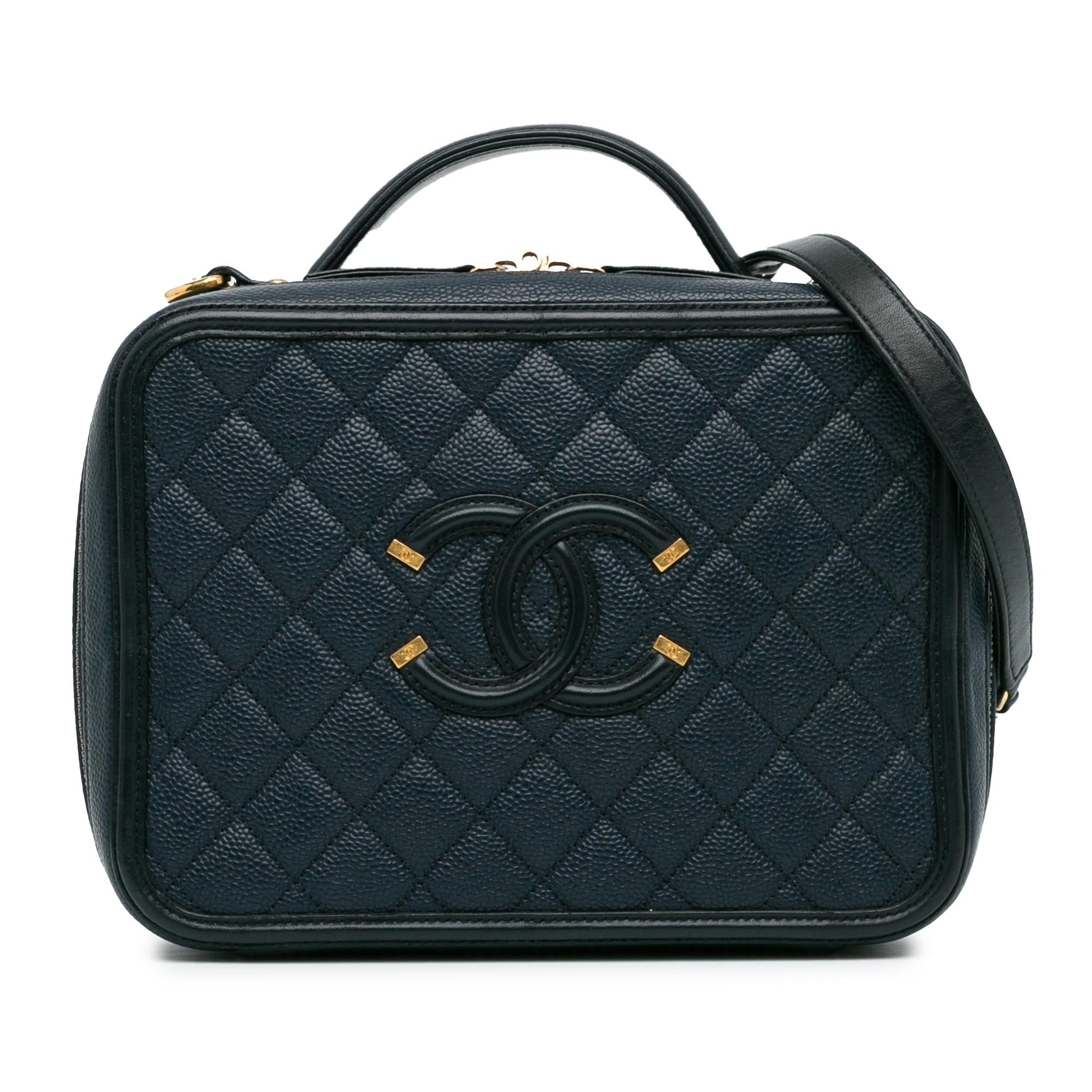 Chanel Caviar CC Filigree Vanity SHG-JUihwi Handbag