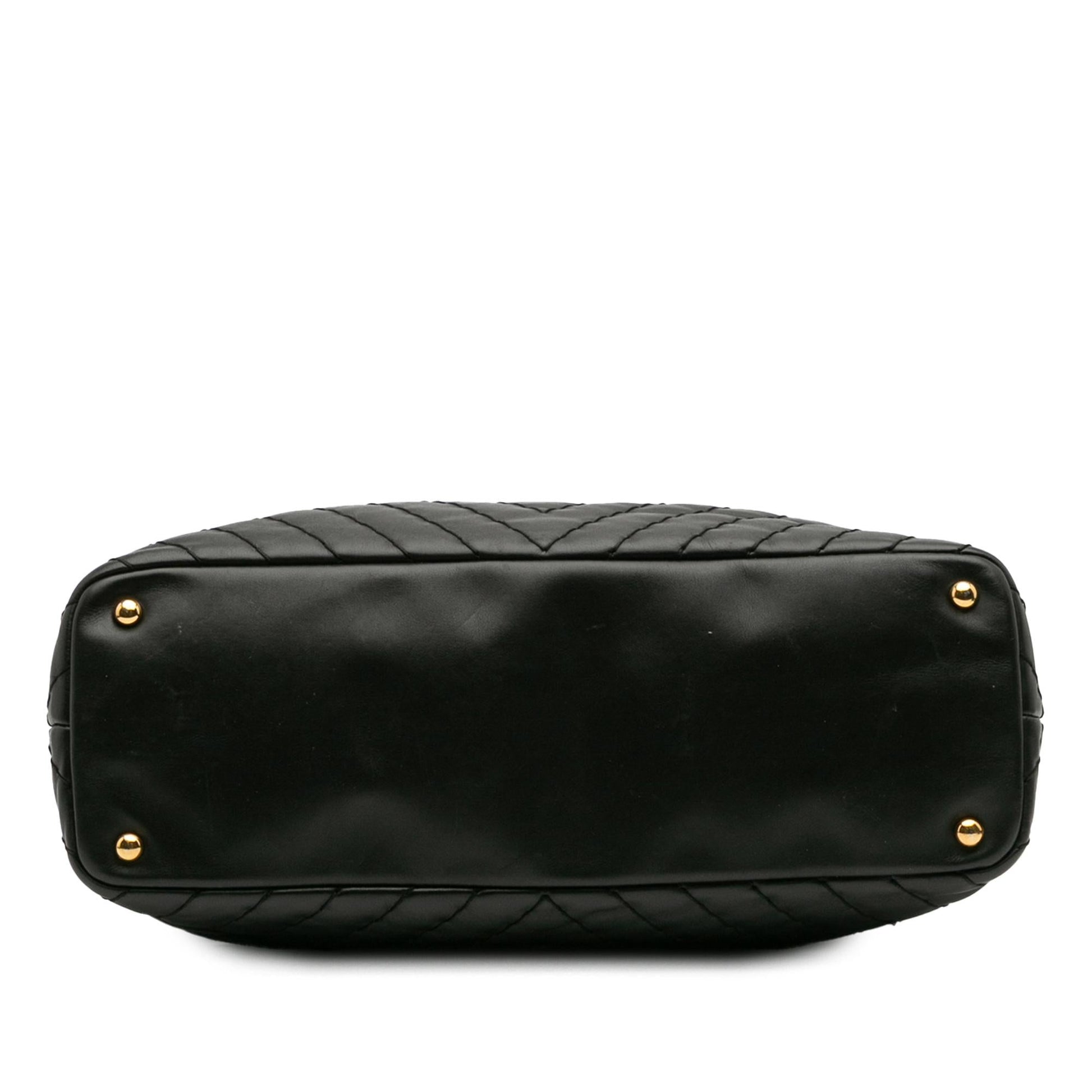 Chanel Chevron Calfskin Surpique Tote Bag