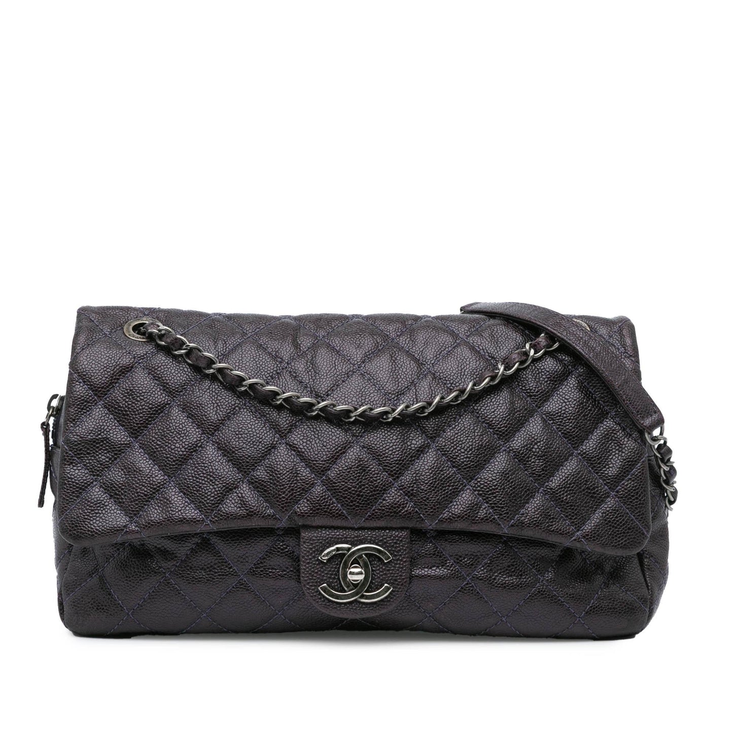 Chanel Classic Caviar Easy Zip Flap Handbag