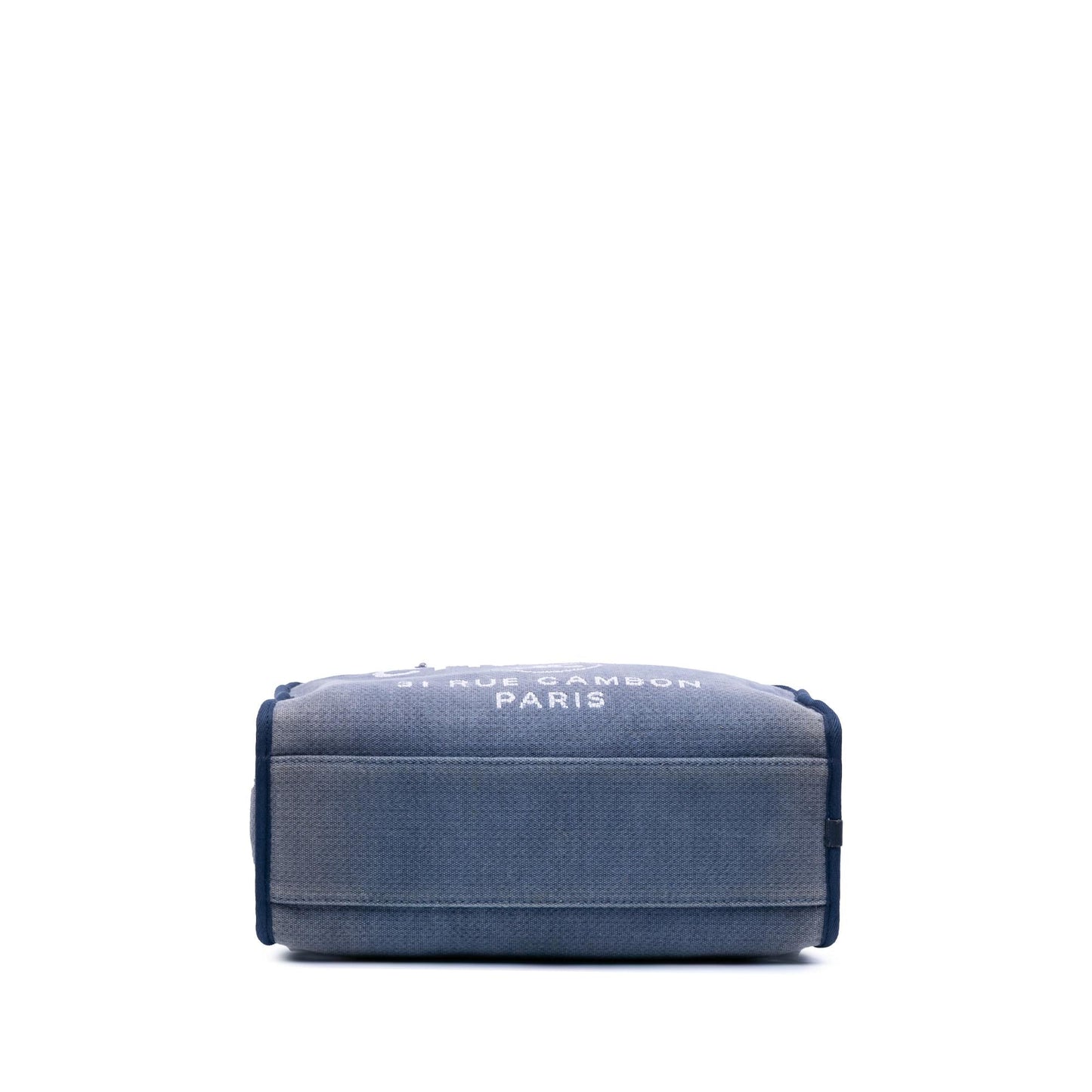 Chanel Denim Deauville Bowling Handbag