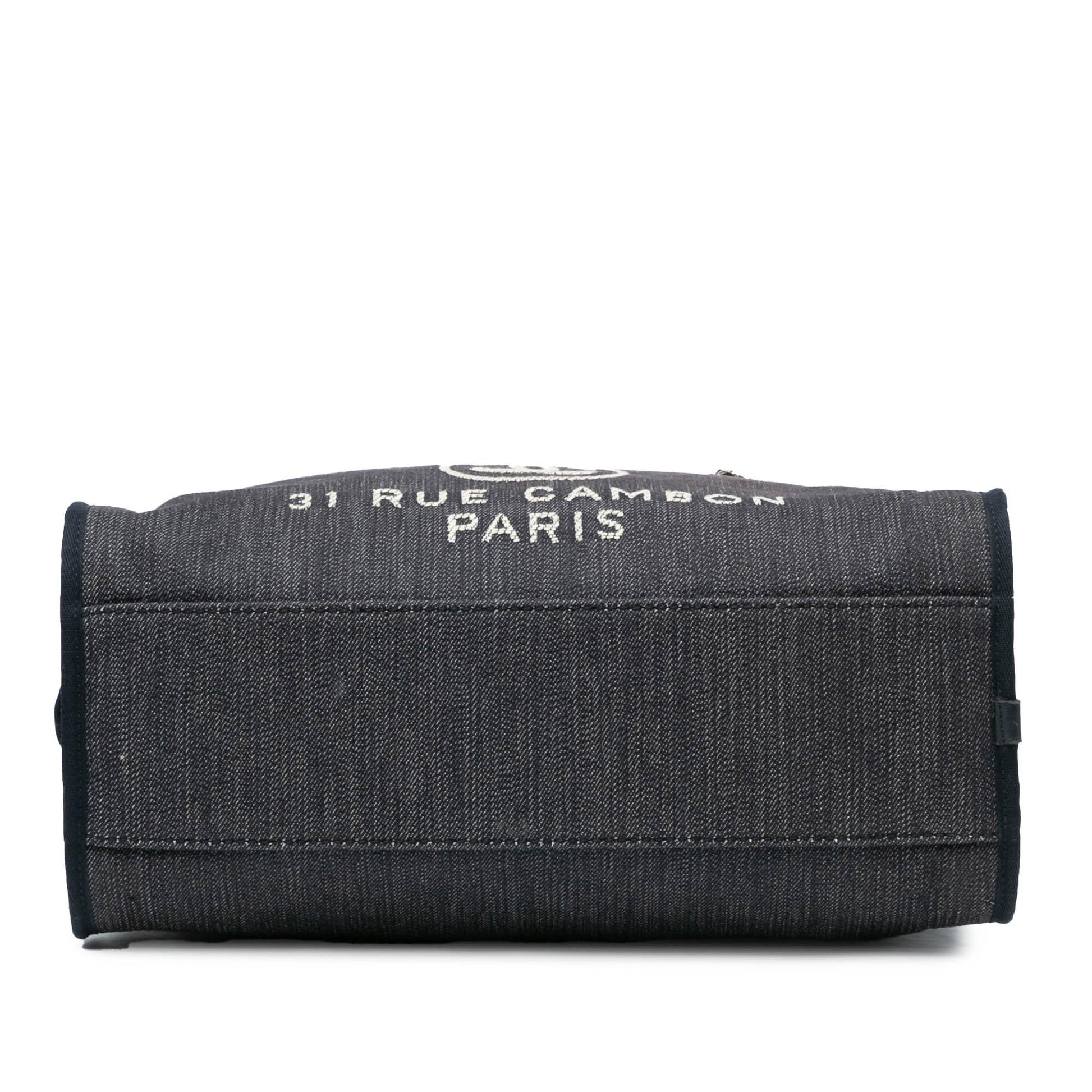 Chanel Denim Deauville Bowling Satchel SHG-qtePh4 Satchel Bag