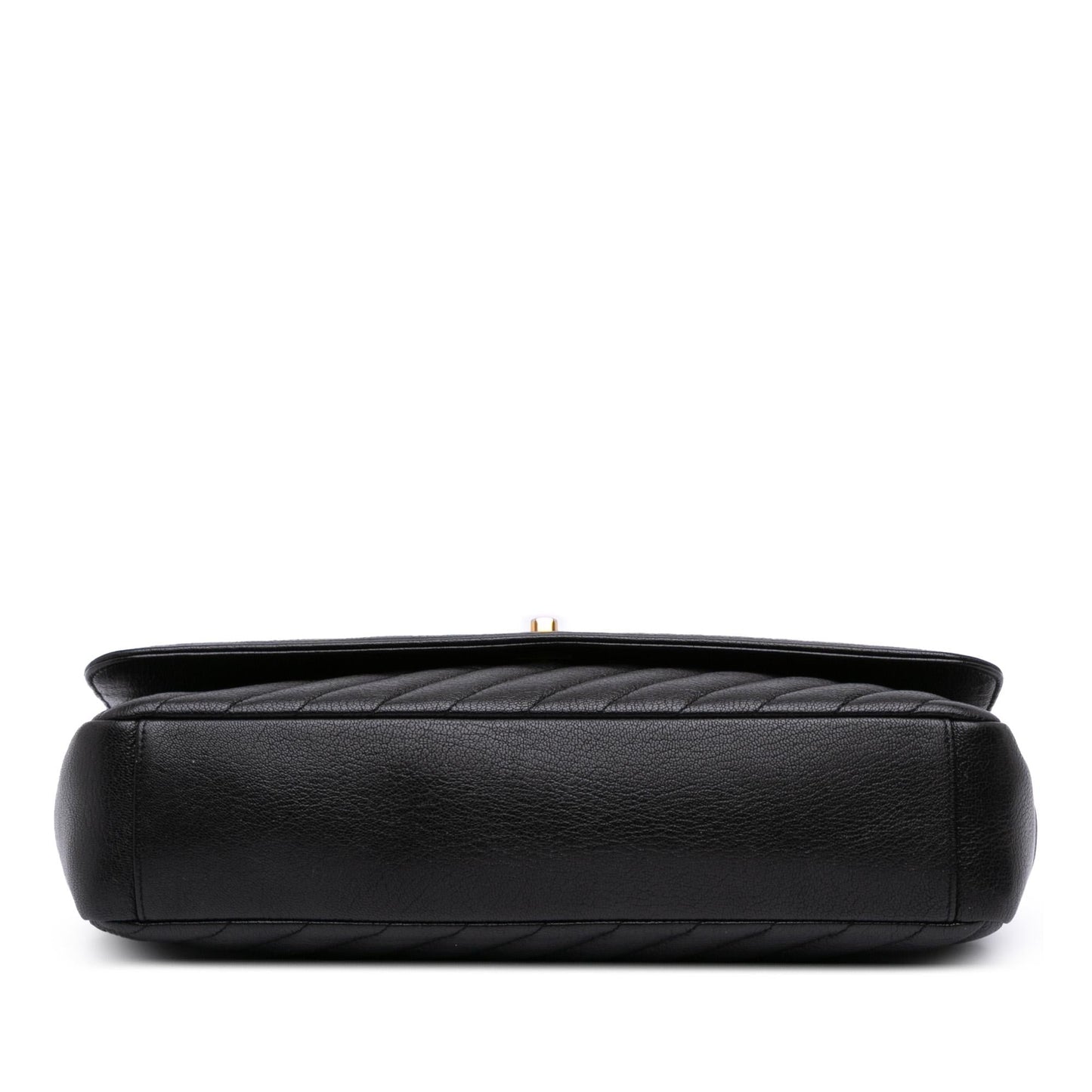 Chanel Diagonal Quilted Goatskin Flap Handbag