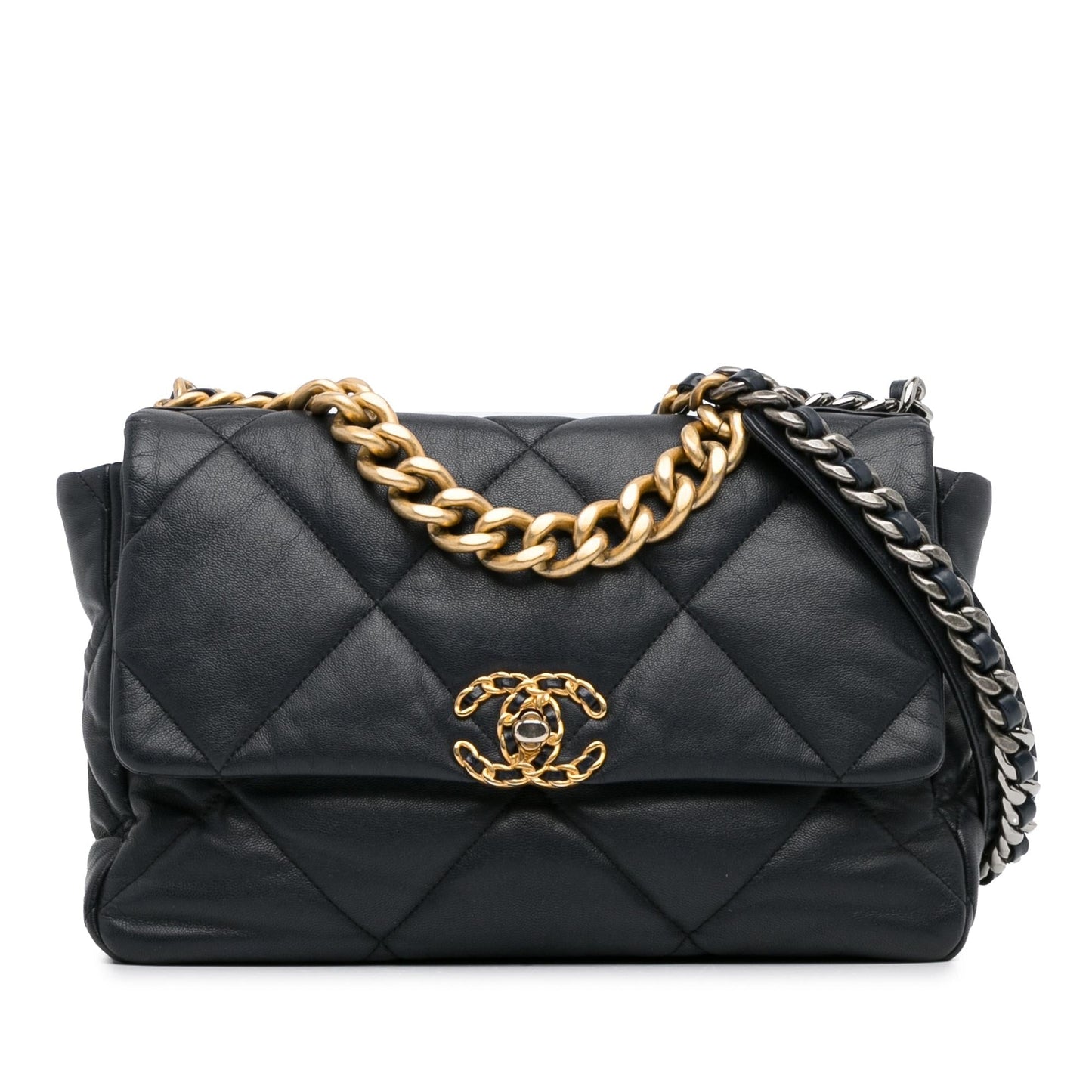 Chanel Large Lambskin 19 Flap (Shg-I4Lsjl) Bag