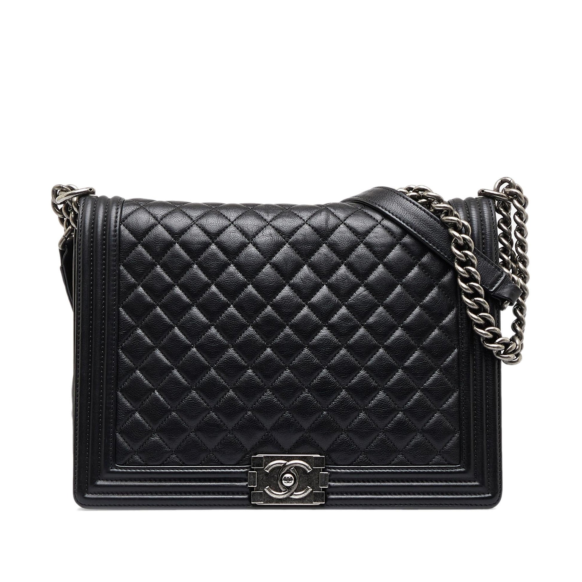 Chanel Lambskin Boy SHG-m0YwJJ Handbag