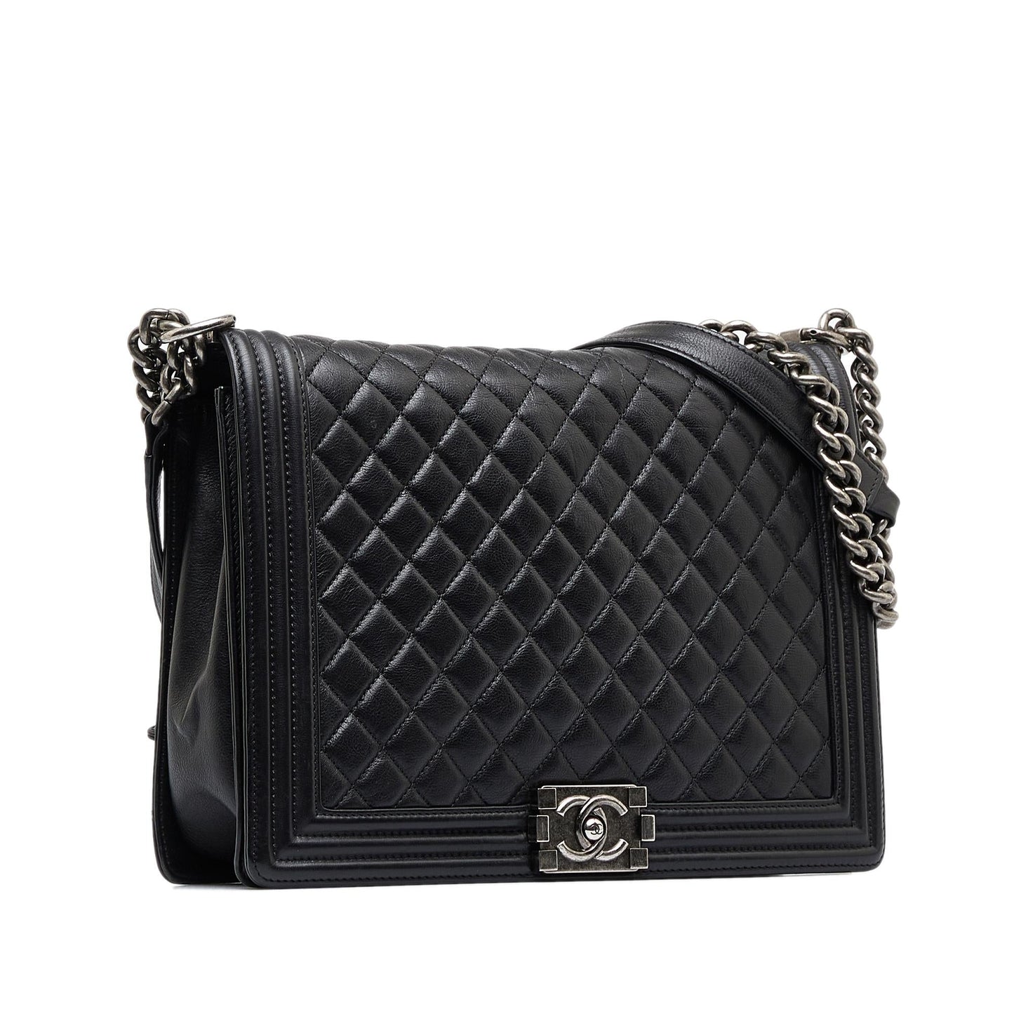 Chanel Lambskin Boy SHG-m0YwJJ Handbag