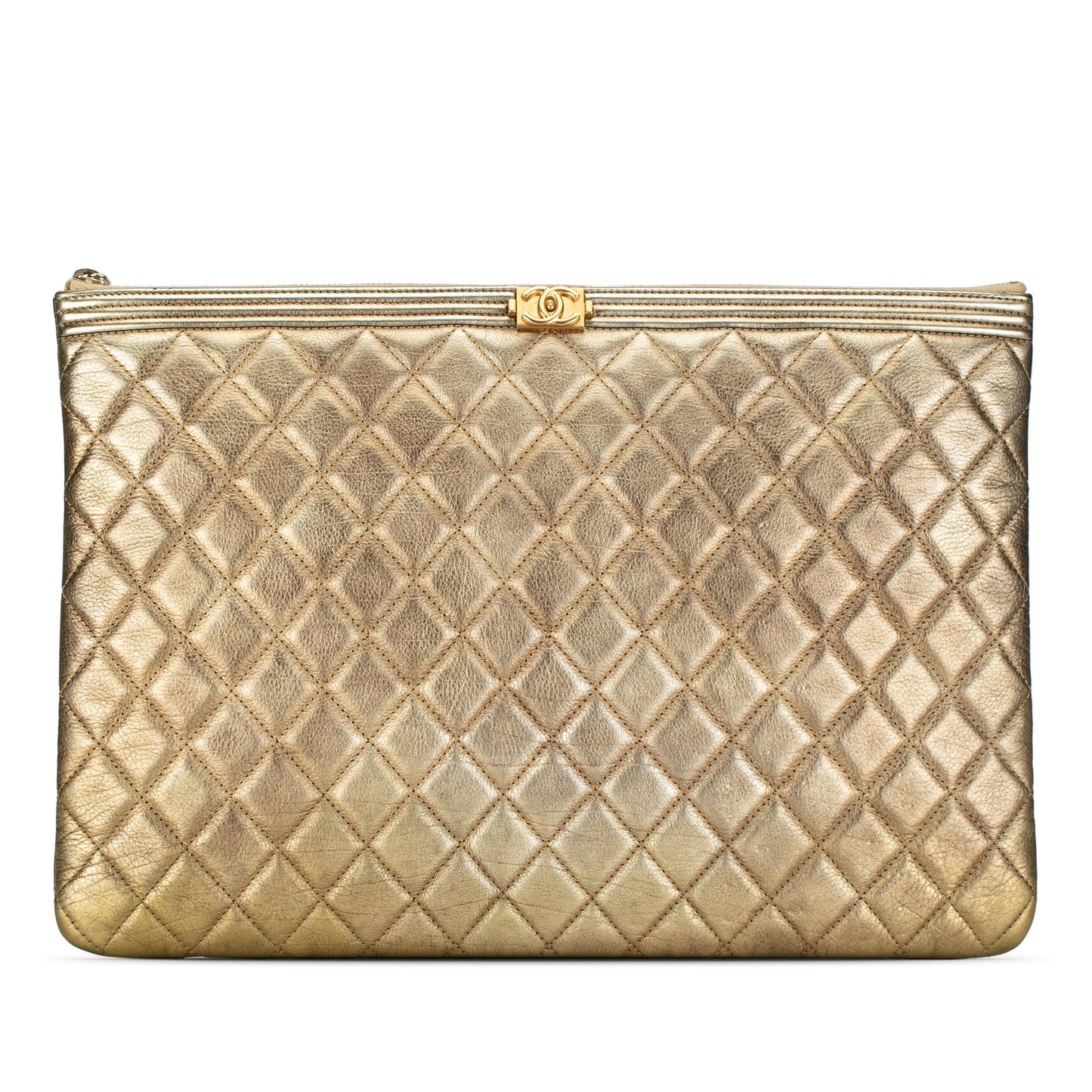 Chanel Lambskin Boy O SHG-SszkxH Clutch Bag