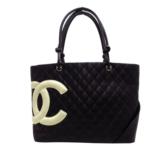 Chanel Lambskin Cambon Ligne SHG-s11ItS Tote Bag