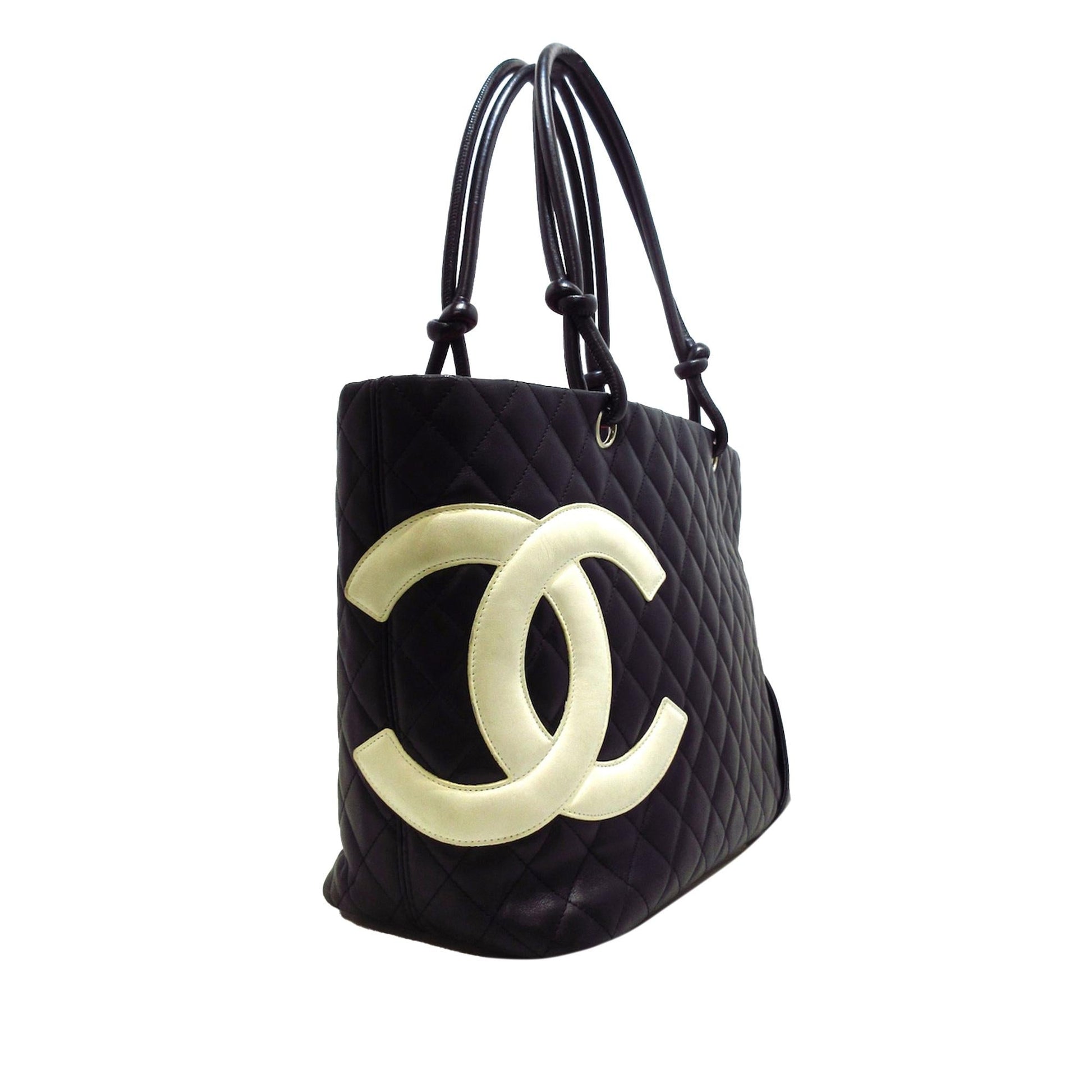 Chanel Lambskin Cambon Ligne SHG-s11ItS Tote Bag