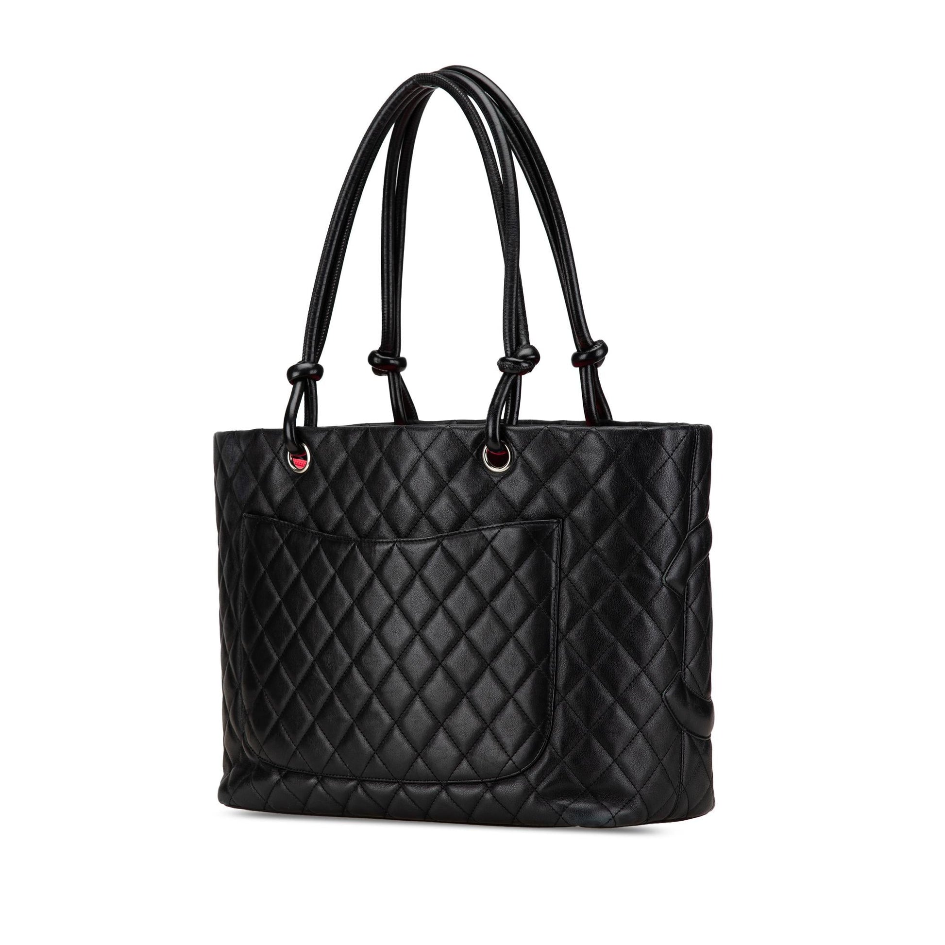 Chanel Lambskin Cambon Ligne Tote Bag