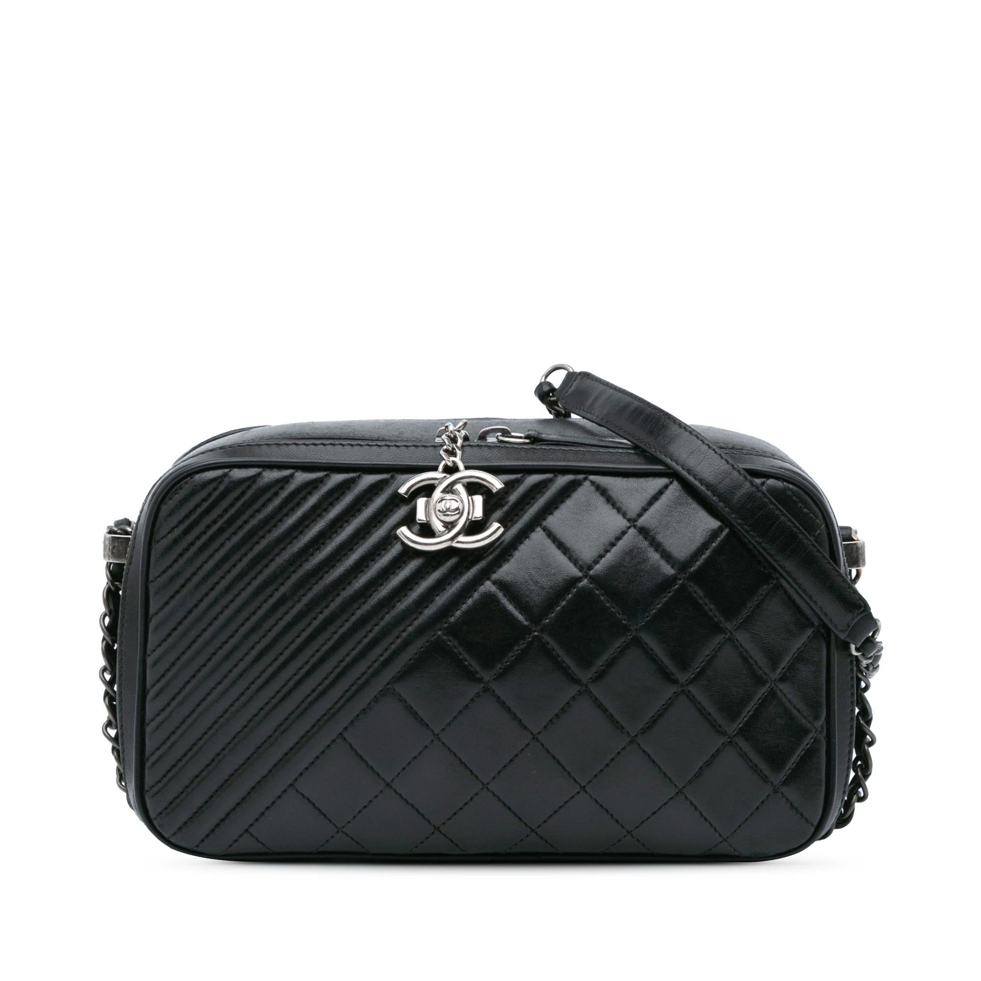 Chanel Lambskin Coco Boy Camera Crossbody Bag
