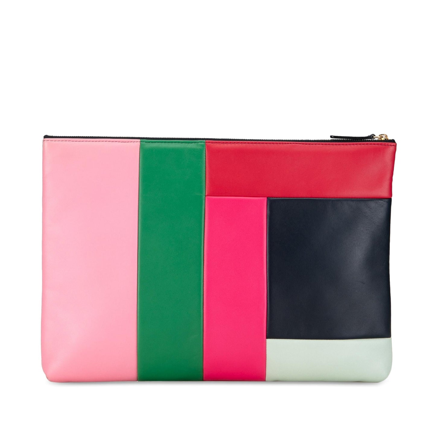 Chanel Large Lambskin Colorblock Patchwork O Case (Shg-Sulh9O) Bag