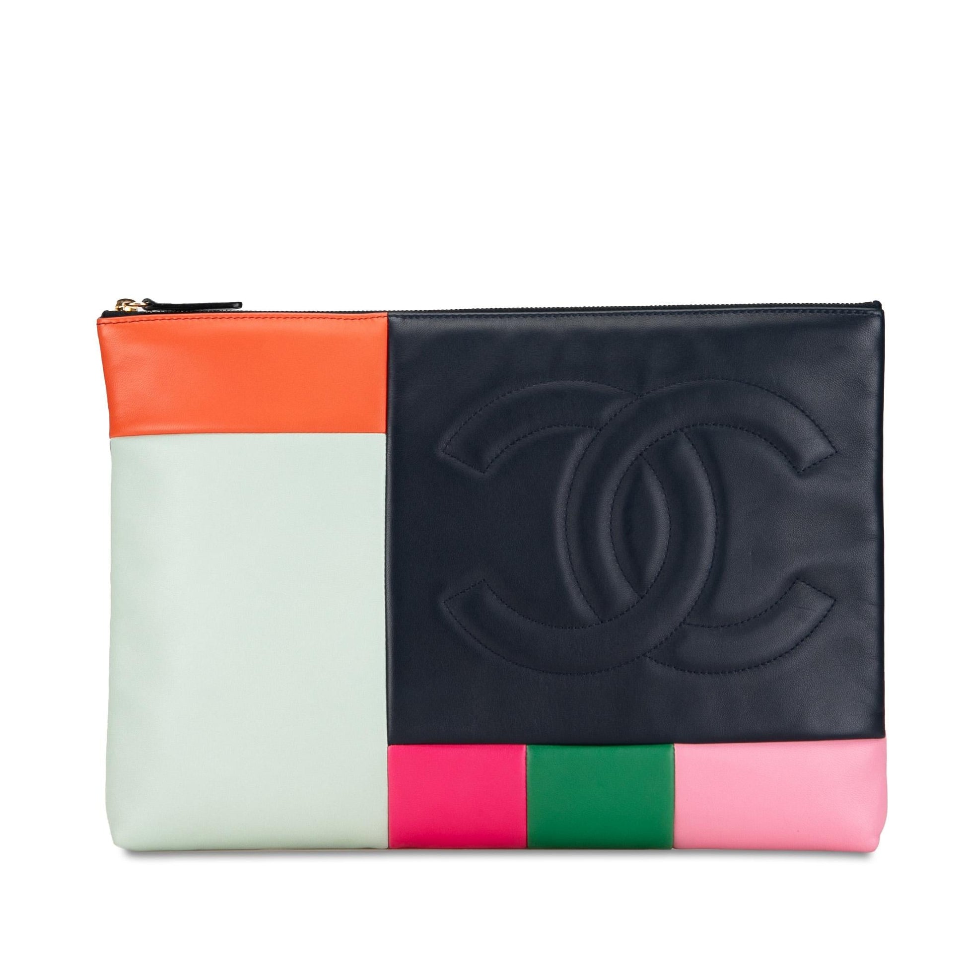 Chanel Lambskin Colorblock Patchwork O SHG-sUlH9O Handbag