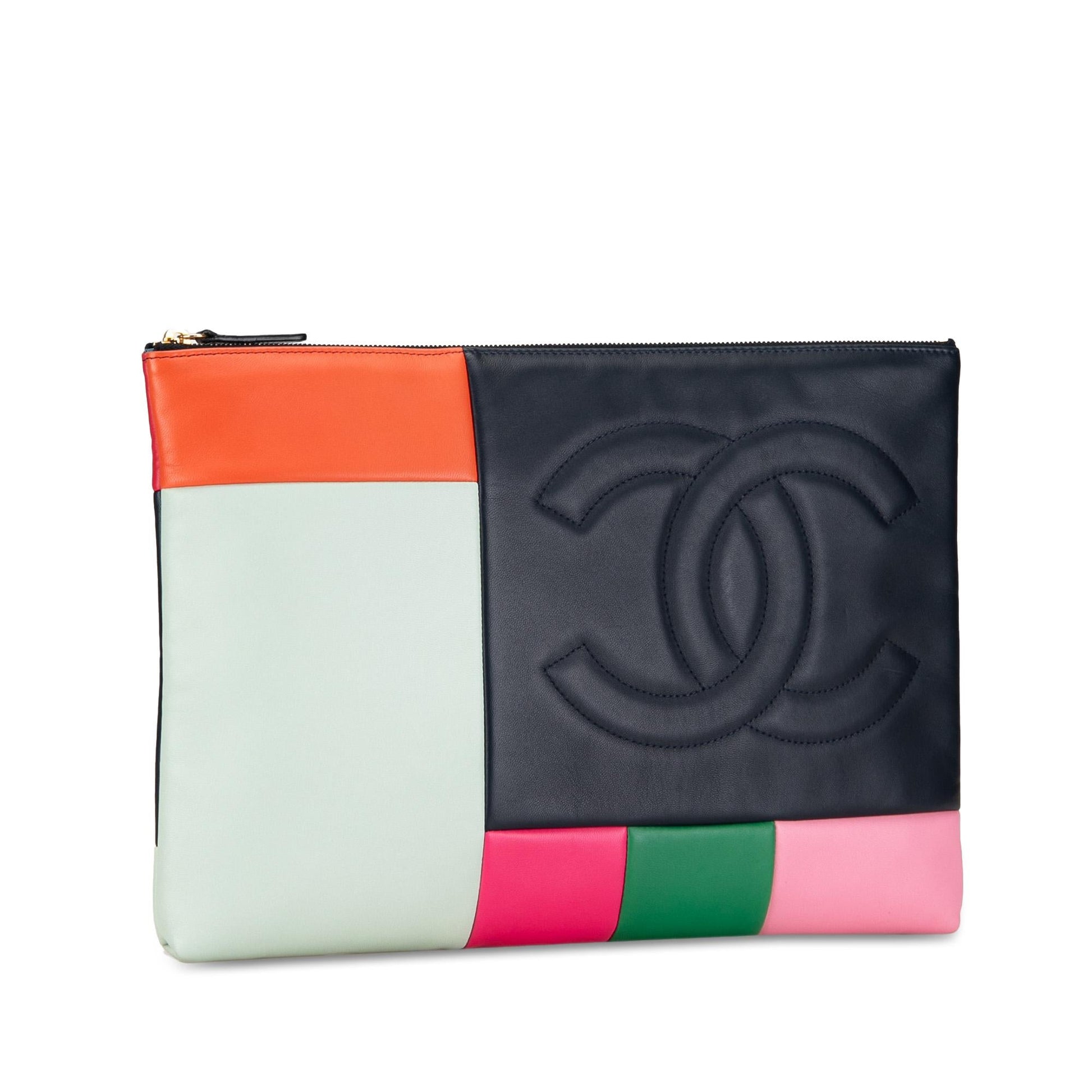 Chanel Lambskin Colorblock Patchwork O SHG-sUlH9O Handbag