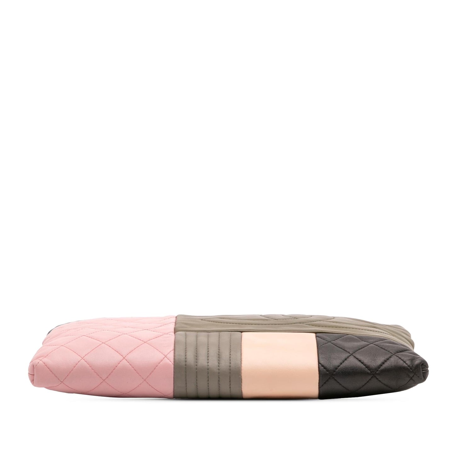 Chanel Lambskin Colorblock Patchwork O Handbag