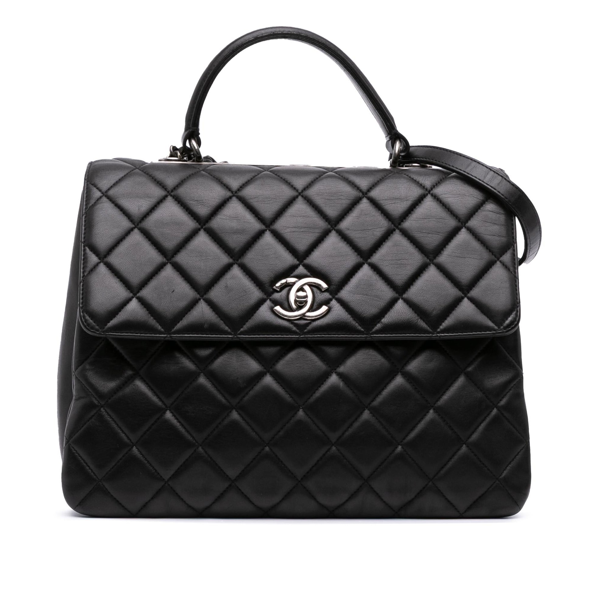 Chanel Lambskin Trendy CC Top Handle Handbag 3