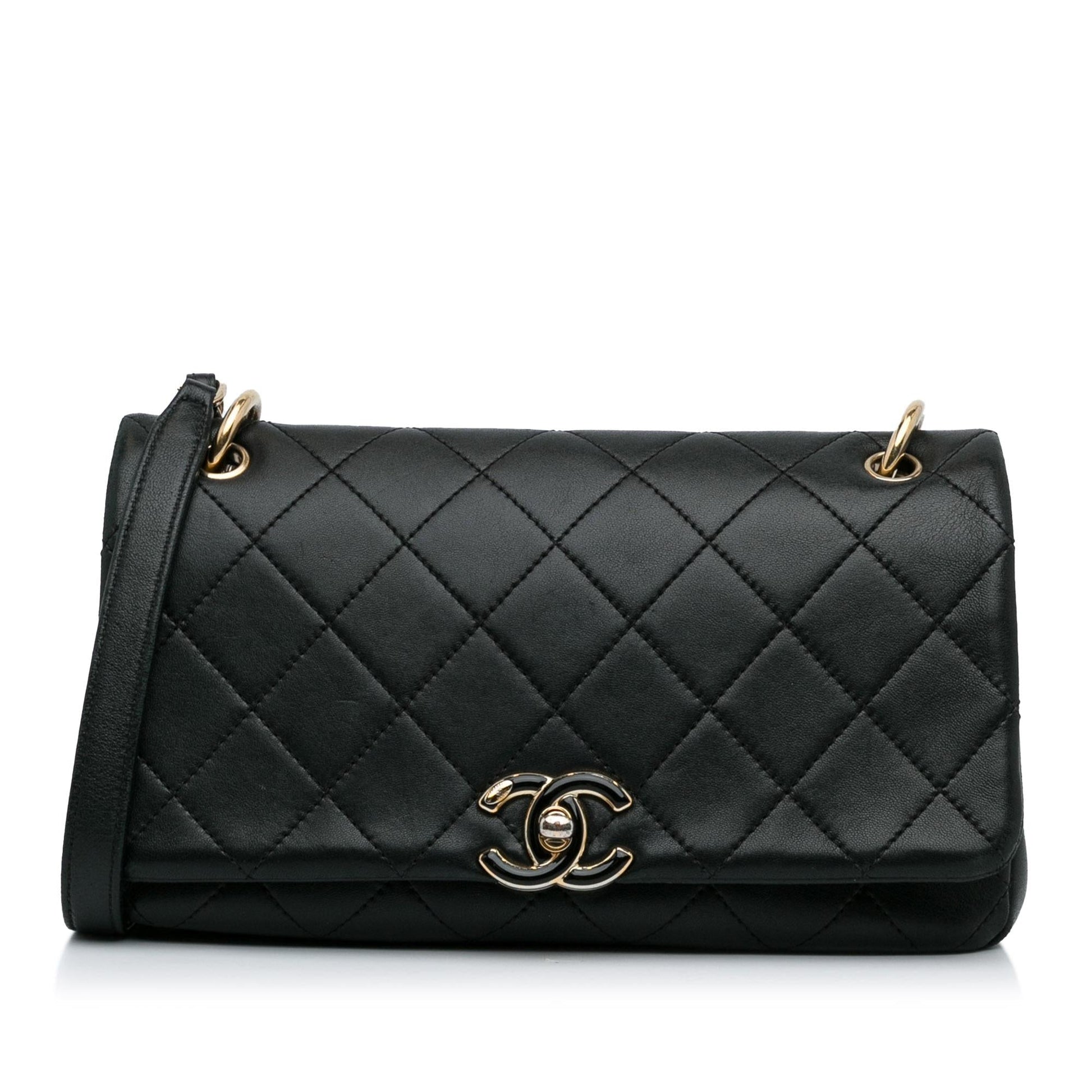 Chanel Lambskin Twist Enamel CC Flap Handbag Cc Flap