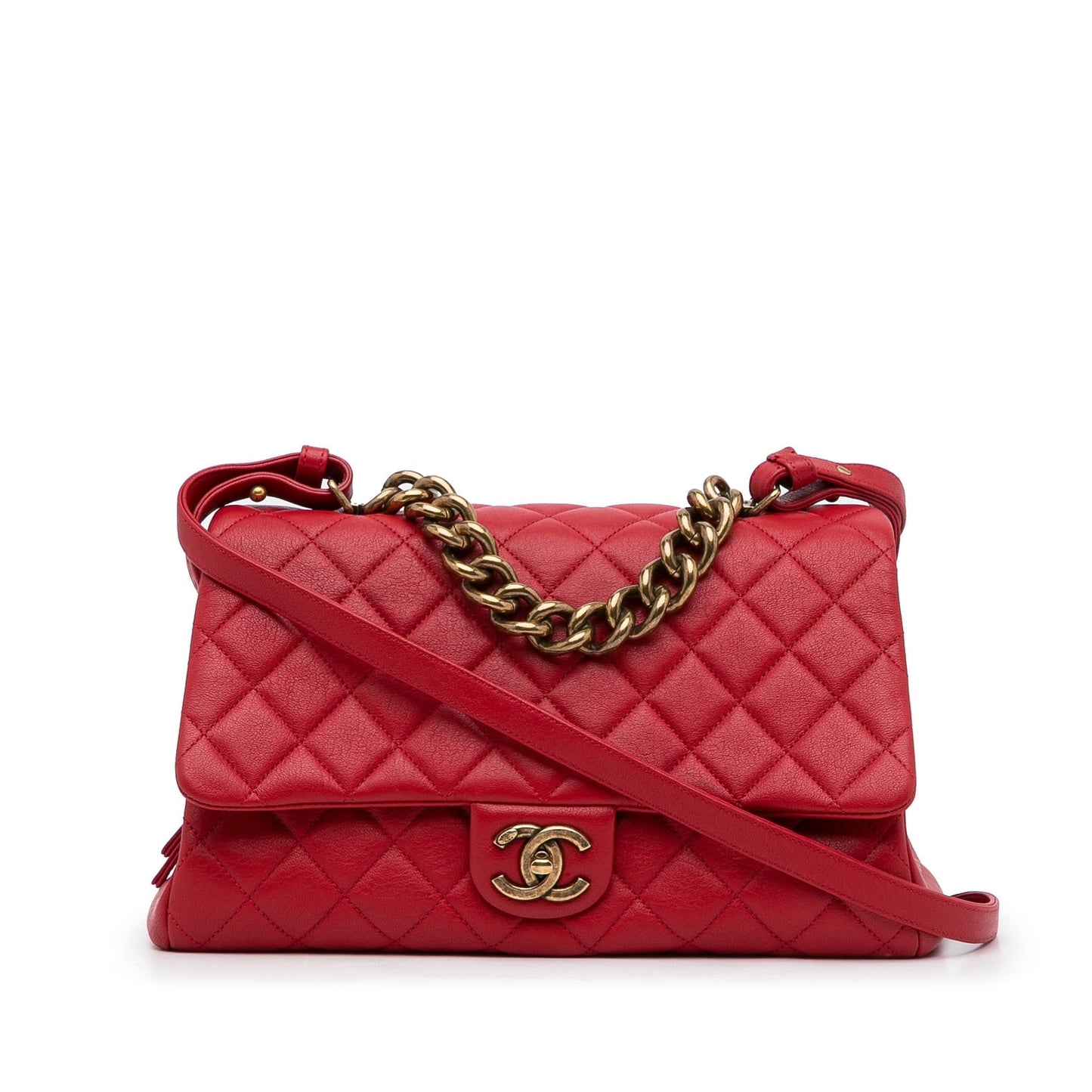 Chanel Paris Rome Calfskin Trapezio SHG-qXqdR0 Handbag